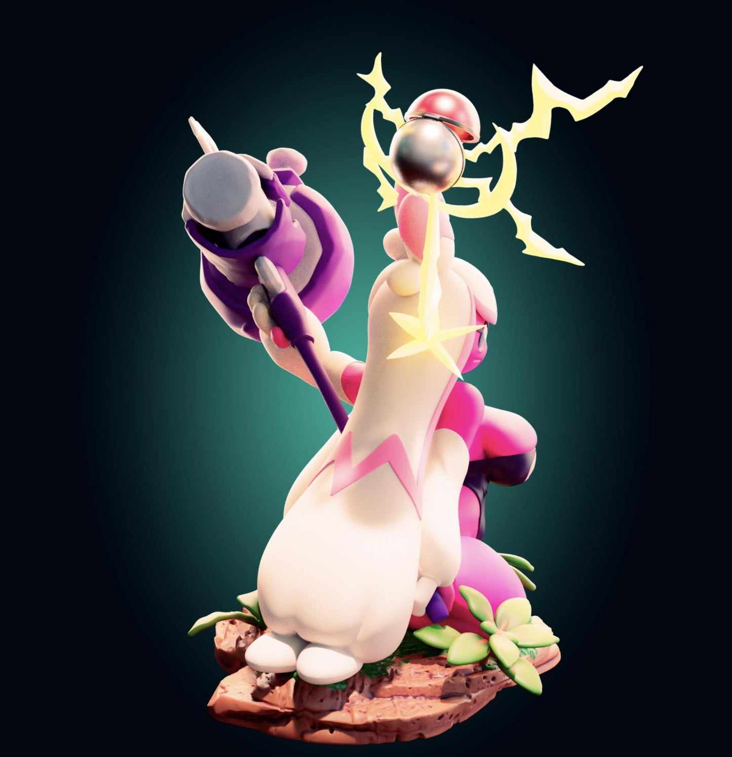 Pink Monster Girl Model Kit | 3D Resin Printed Figurine | Officer Rhu