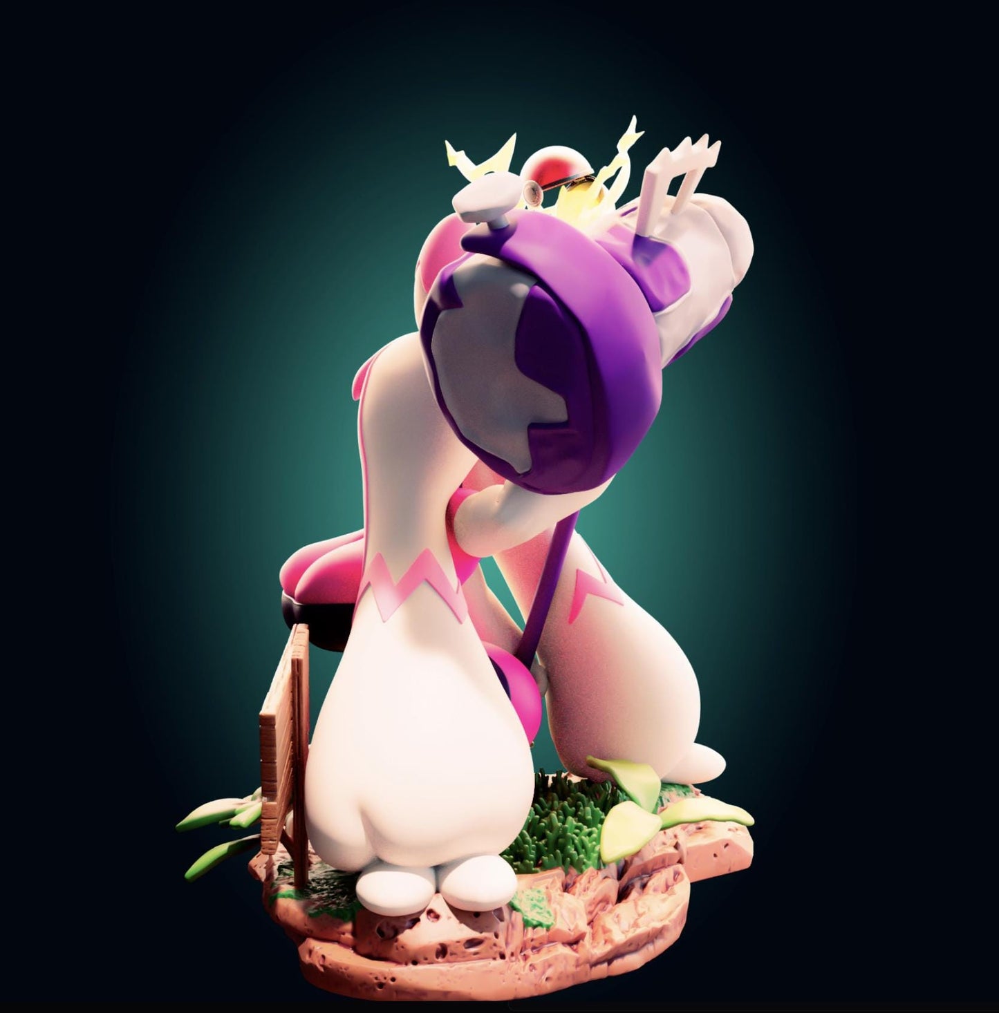Pink Monster Girl Model Kit | 3D Resin Printed Figurine | Officer Rhu