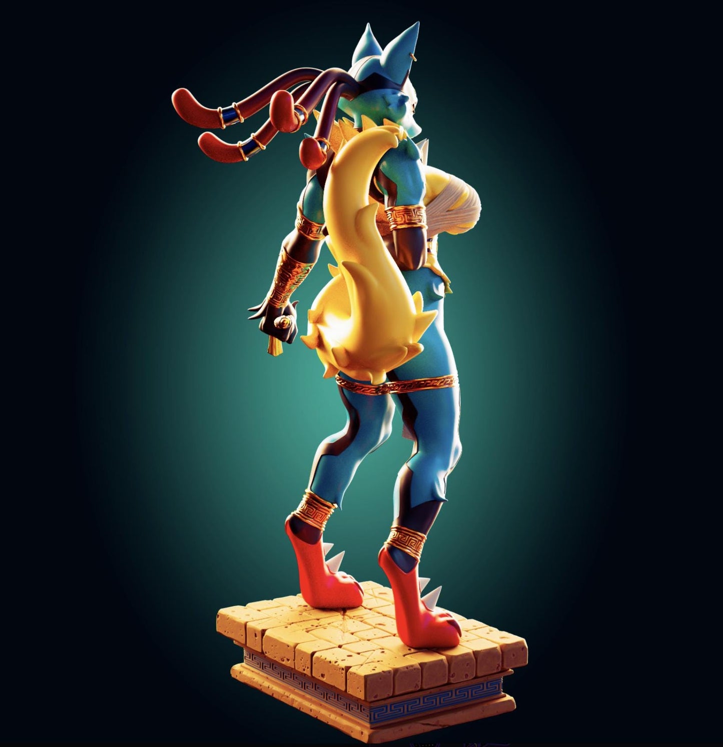 Wolf Girl Model Kit | 3D Resin Printed Figurine | Officer Rhu