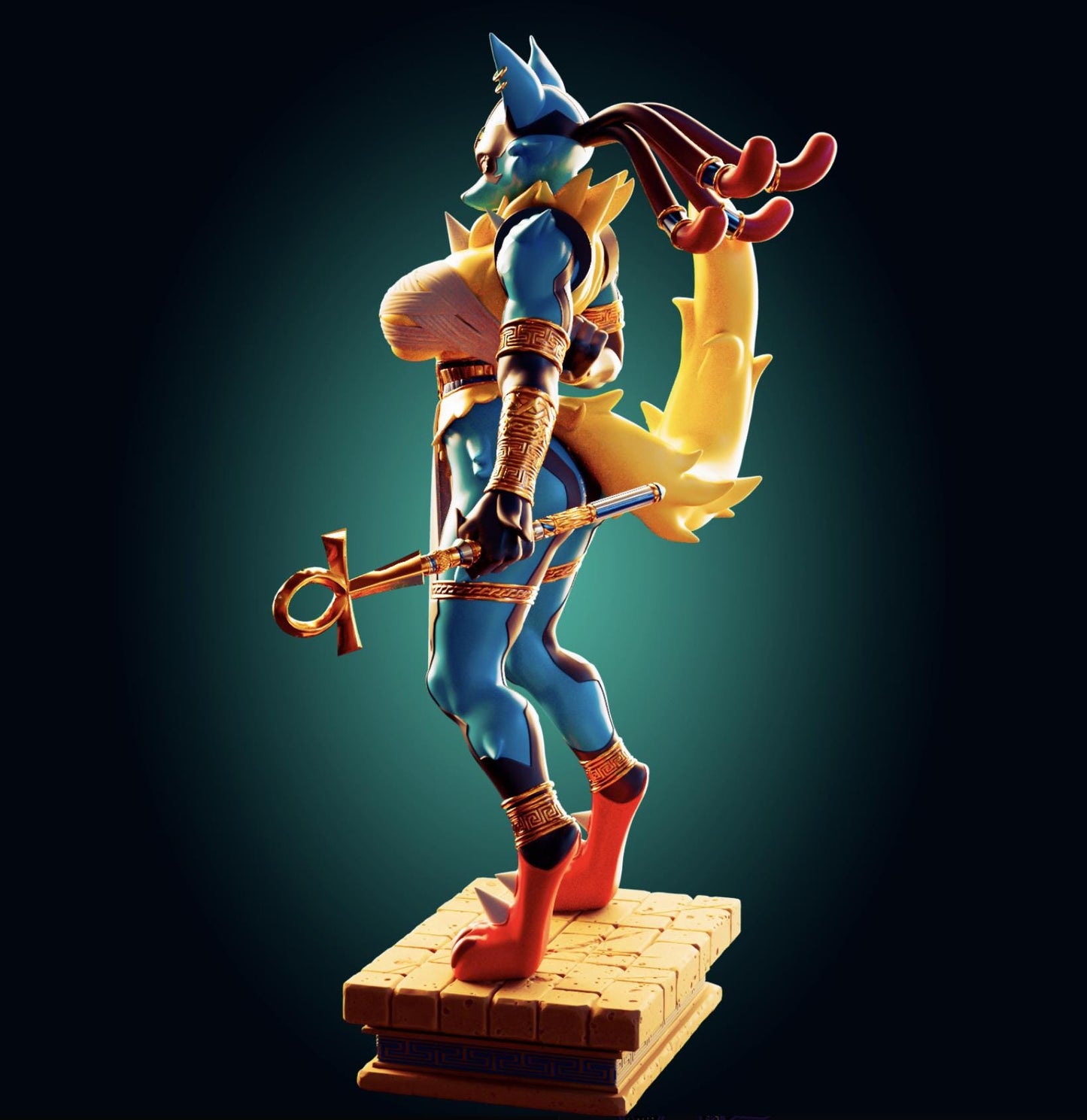 Wolf Girl Model Kit | 3D Resin Printed Figurine | Officer Rhu