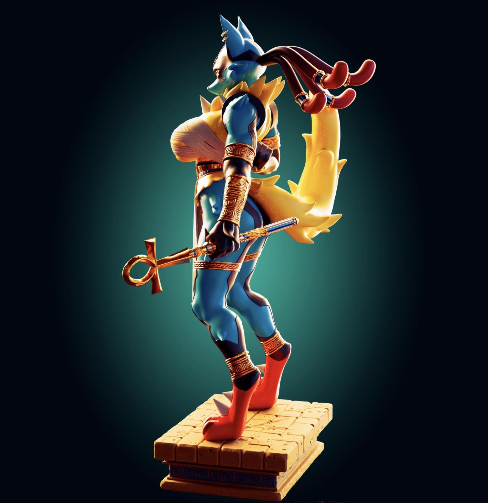Wolf Girl Model Kit | 3D Resin Printed Figurine | Officer Rhu