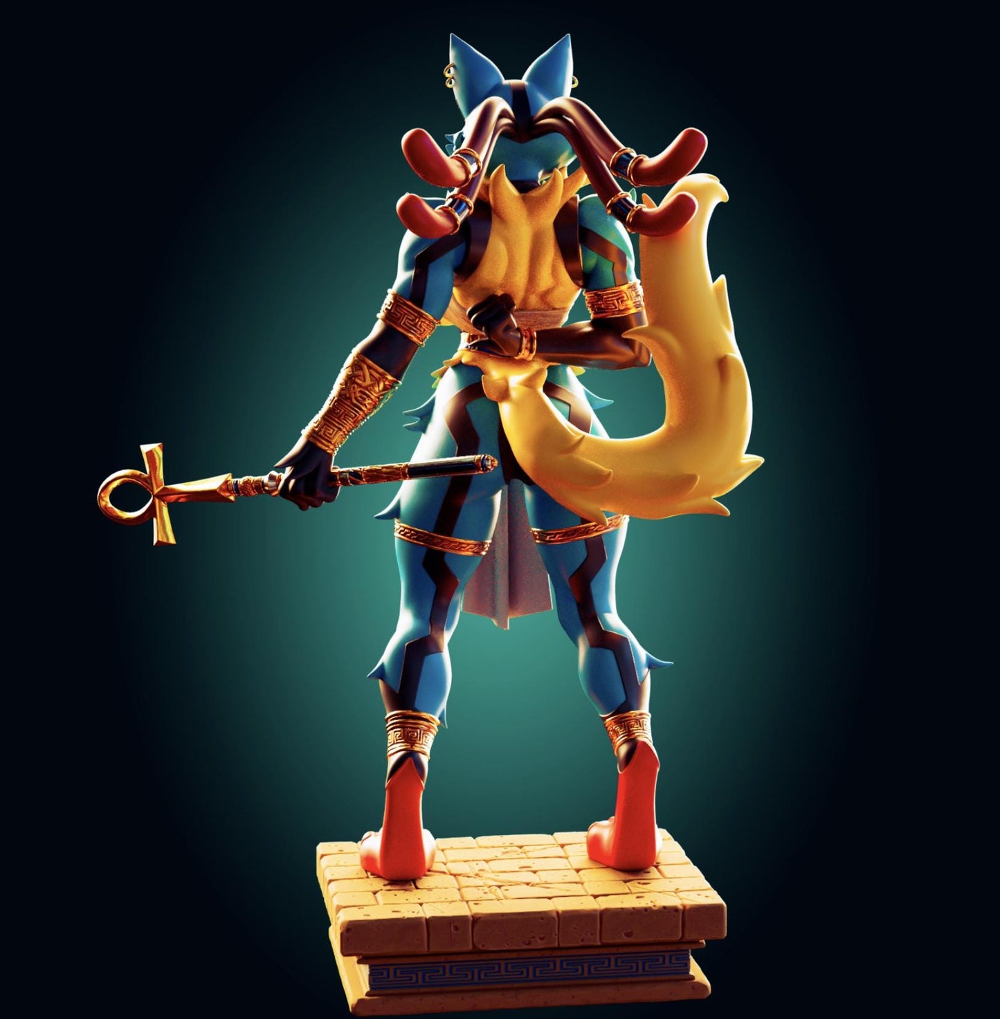 Wolf Girl Model Kit | 3D Resin Printed Figurine | Officer Rhu