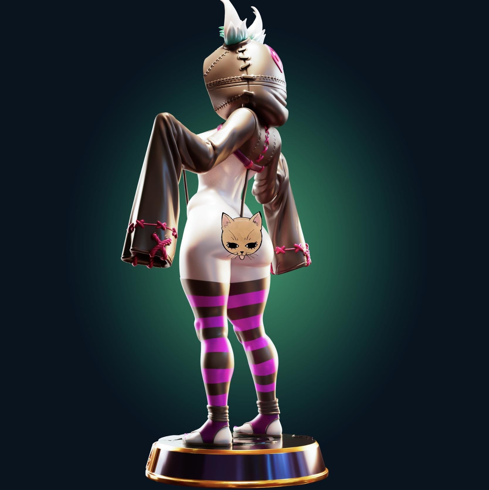 Emo Girl Model Kit | 3D Resin Printed Figurine | Officer Rhu