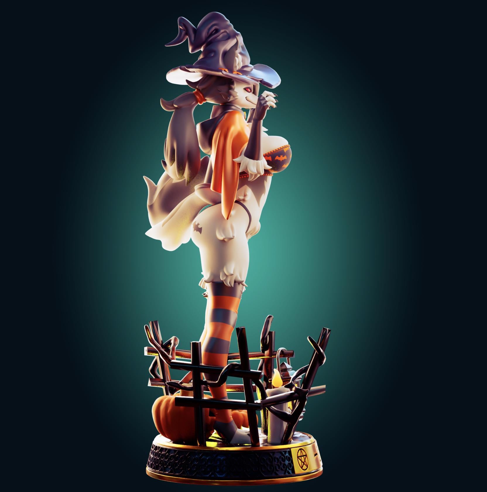 Wolf Girl Model Kit | 3D Resin Printed Figurine | Officer Rhu