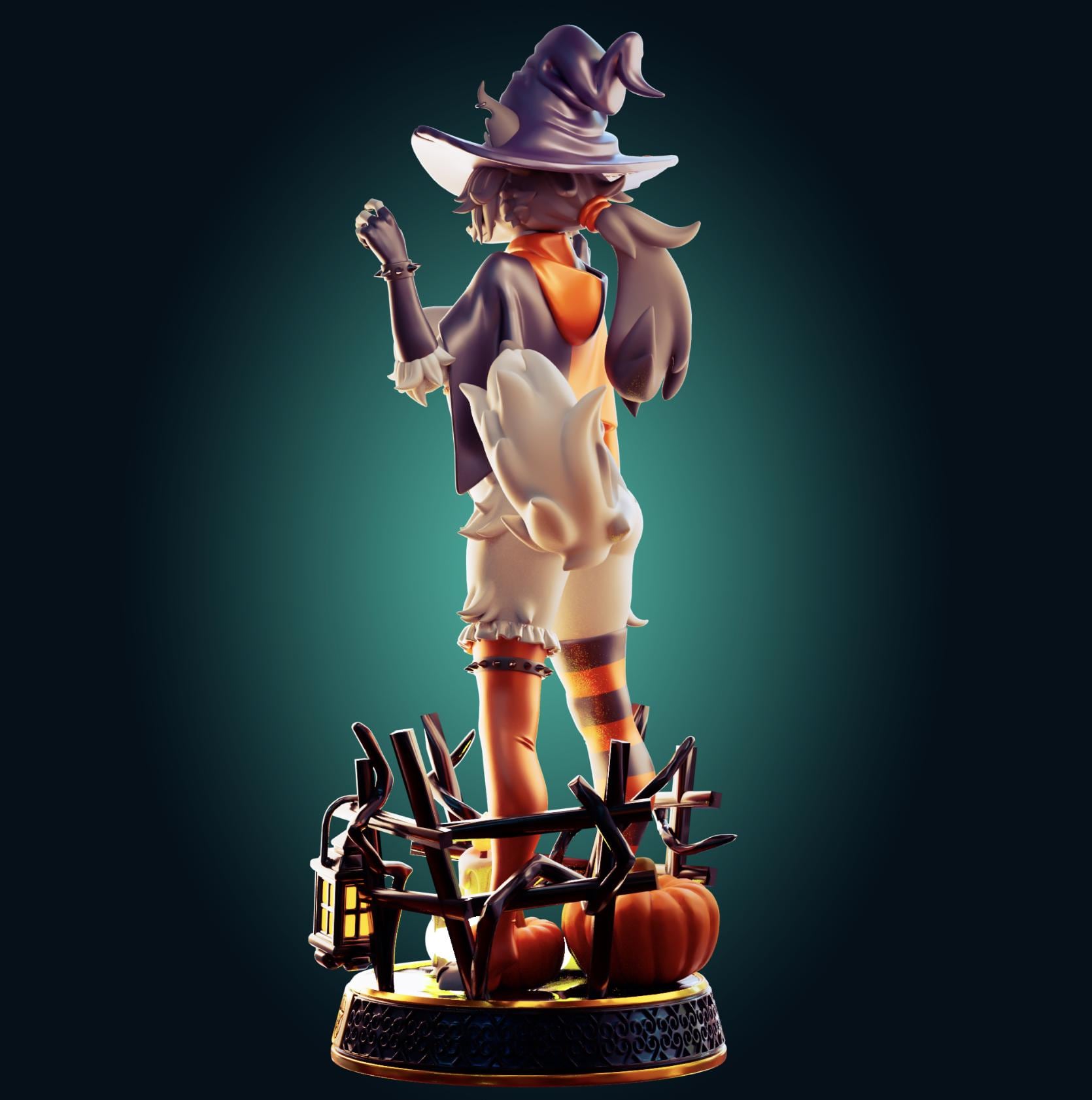 Wolf Girl Model Kit | 3D Resin Printed Figurine | Officer Rhu