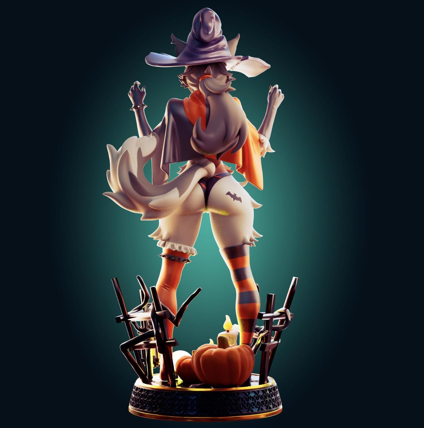 Wolf Girl Model Kit | 3D Resin Printed Figurine | Officer Rhu