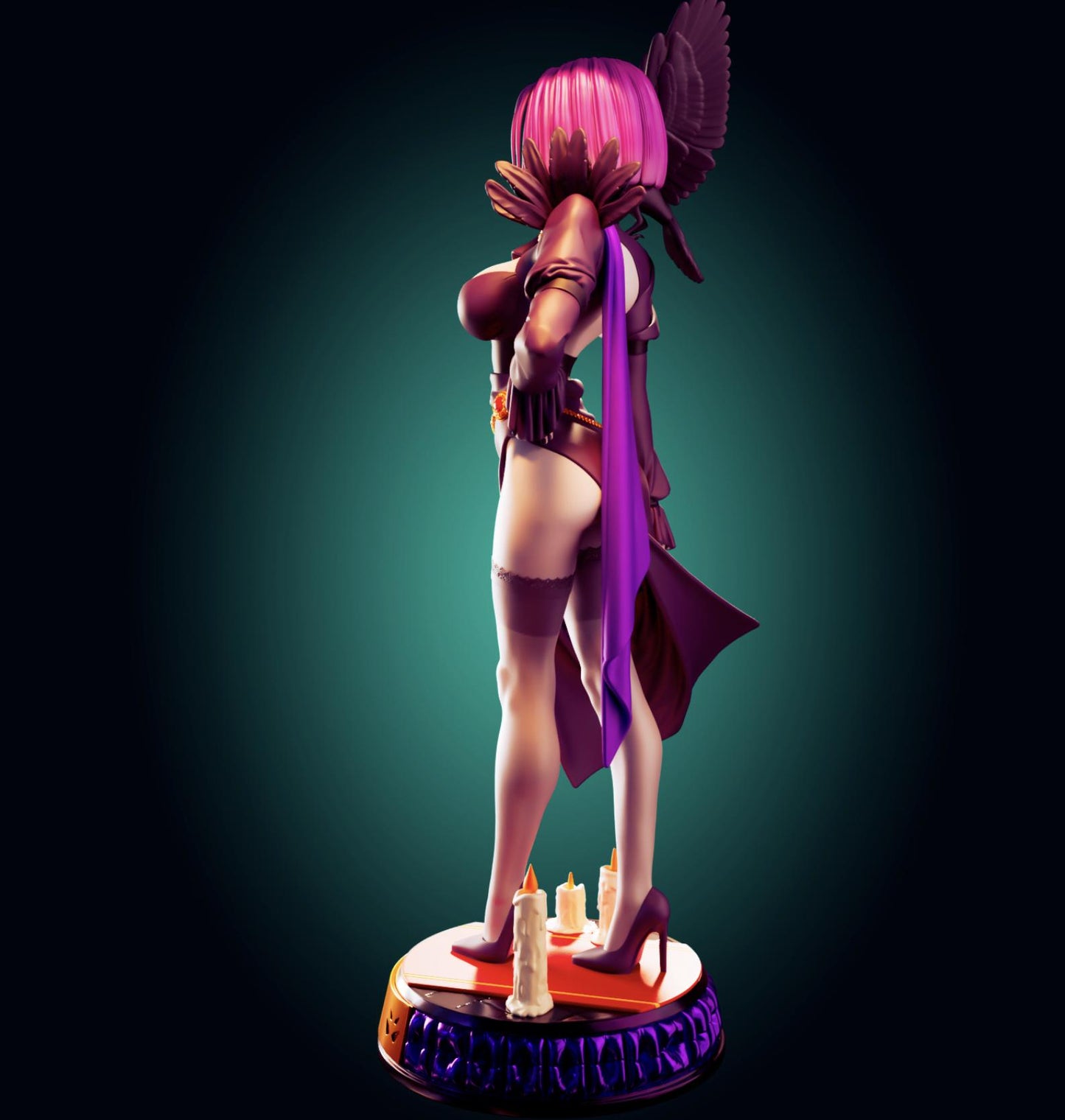 Goth Girl Model Kit | 3D Resin Printed Figurine | Officer Rhu