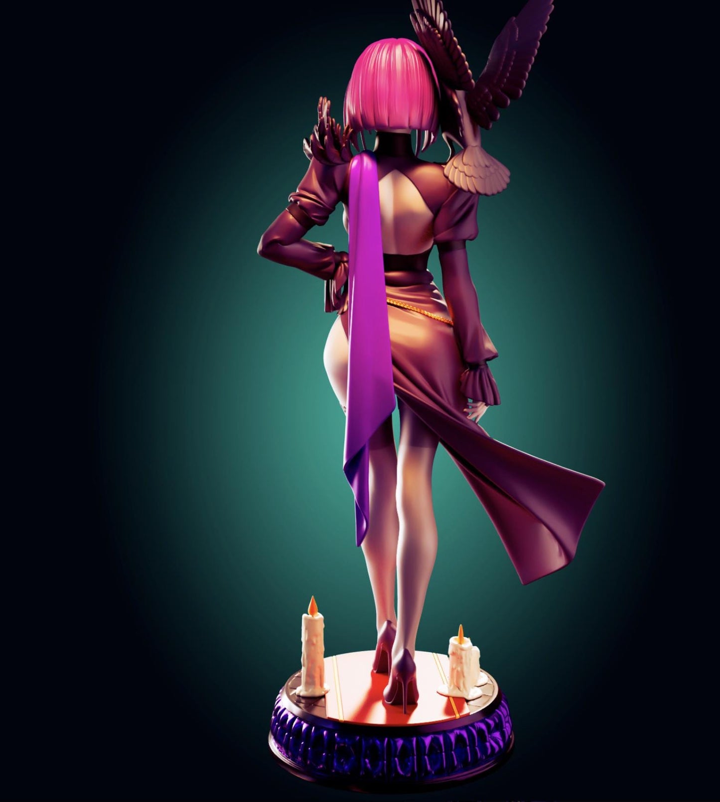 Goth Girl Model Kit | 3D Resin Printed Figurine | Officer Rhu