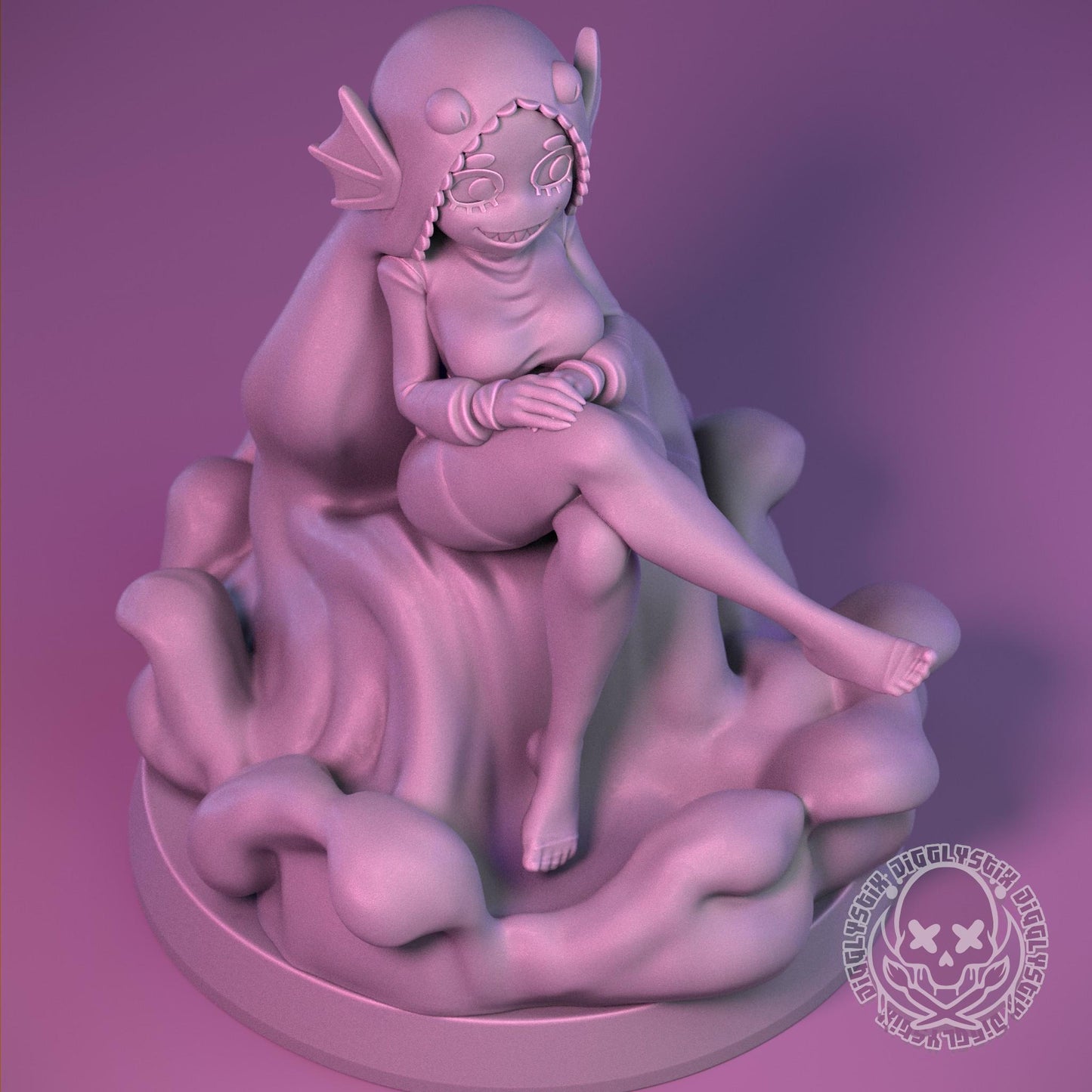 Brave Water Demon Miniature | Jigglystix