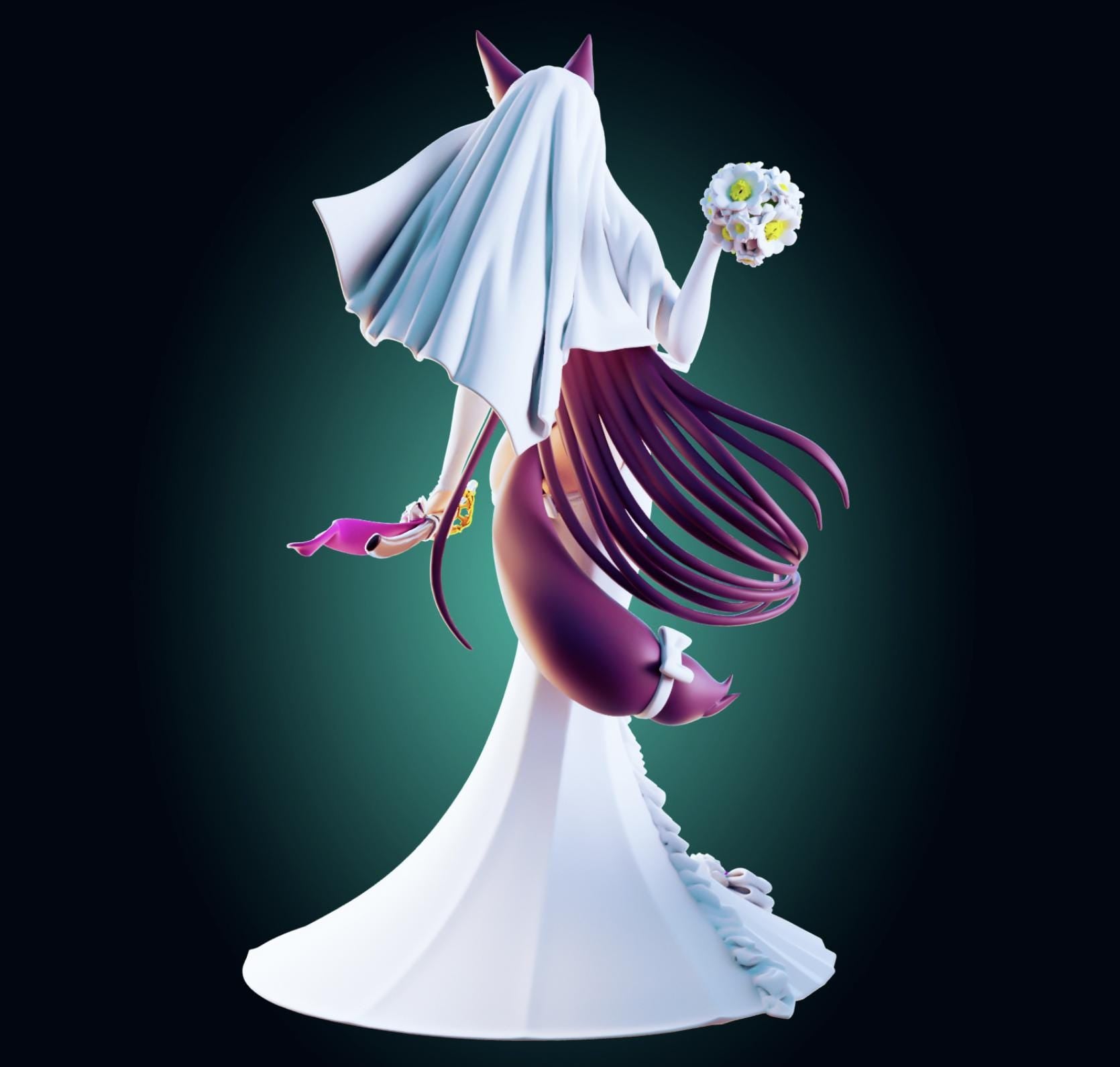 Sword Bride Model Kit | 3D Resin Printed Figurine | Officer Rhu