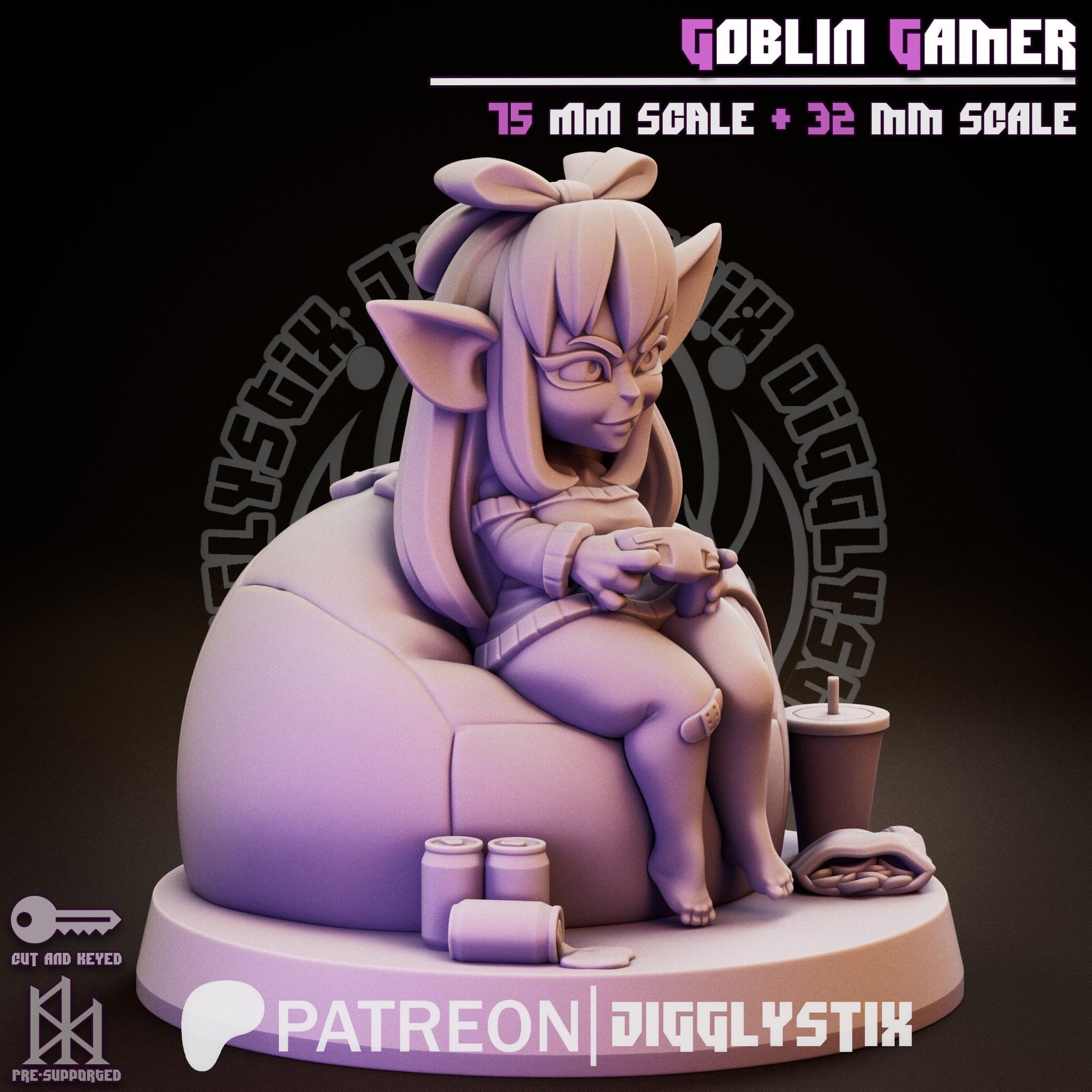Goblin Gamer Miniature | Jigglystix