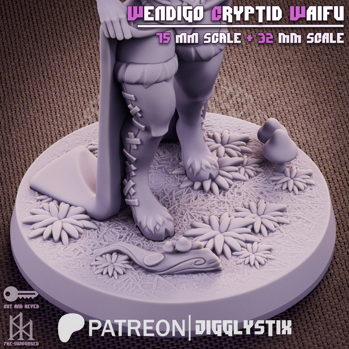Wendigo Waifu Miniature | Jigglystix