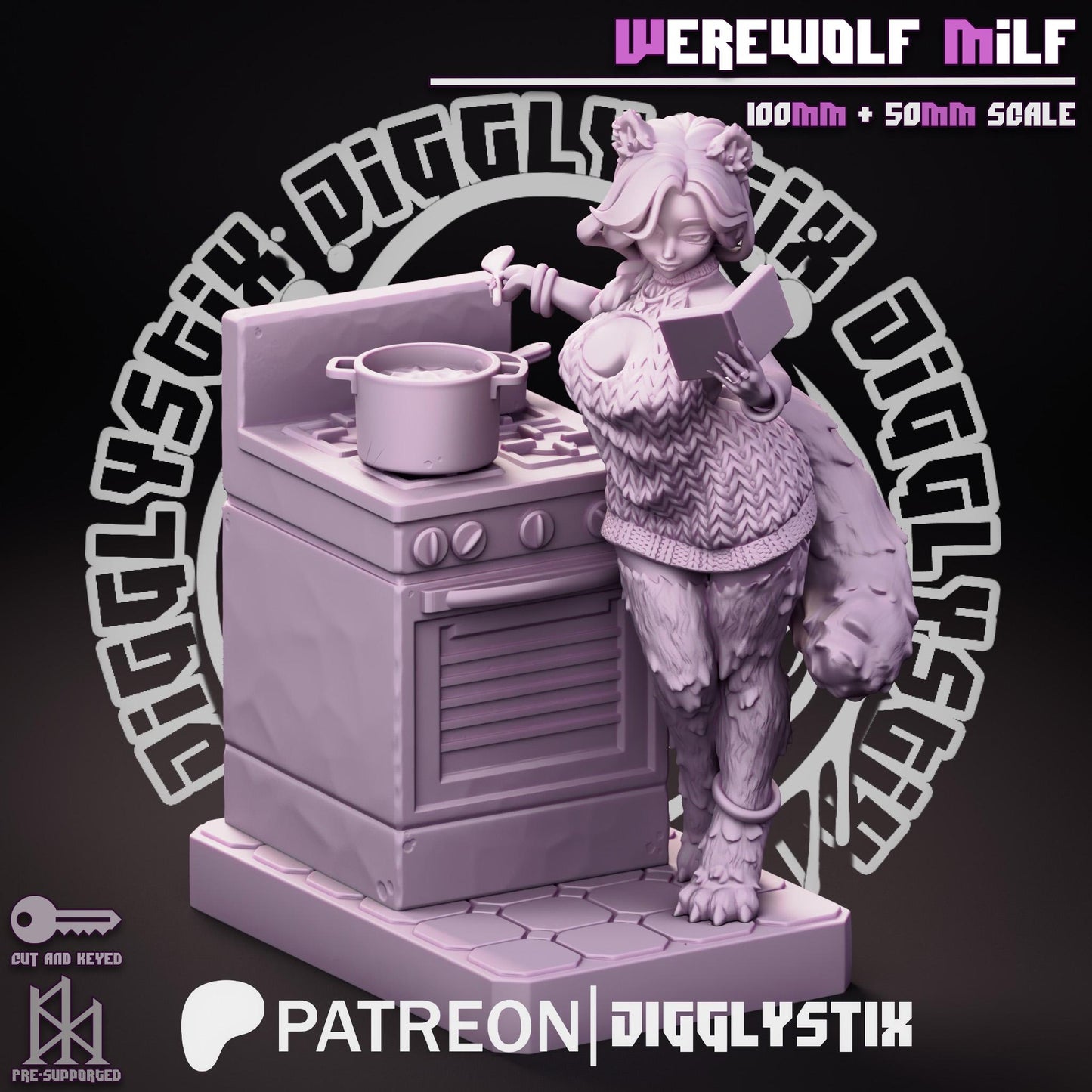 Werewolf Girl Mini | Jigglystix