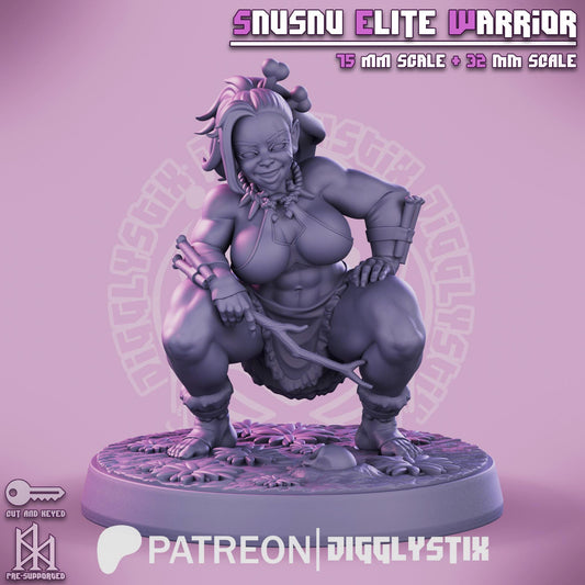 Amazonian Elite Warrior Miniature | Jigglystix