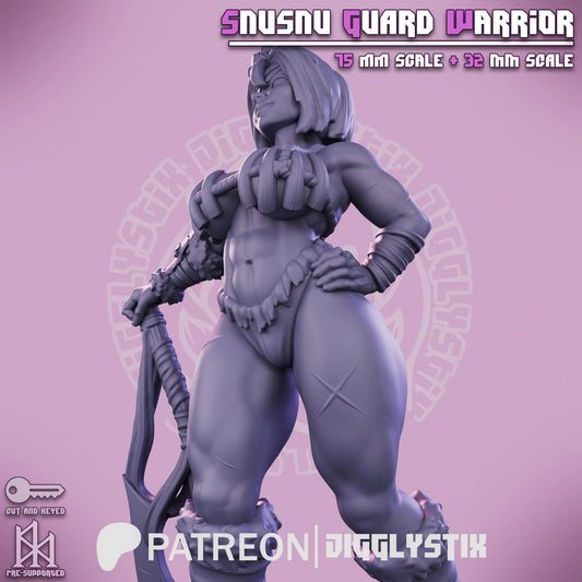 Amazonian Guard Warrior Miniature | Jigglystix