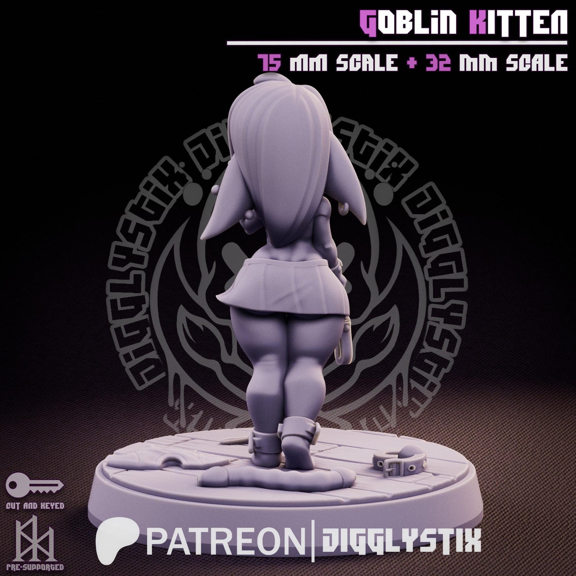 Goblin Kitten Miniature | Jigglystix