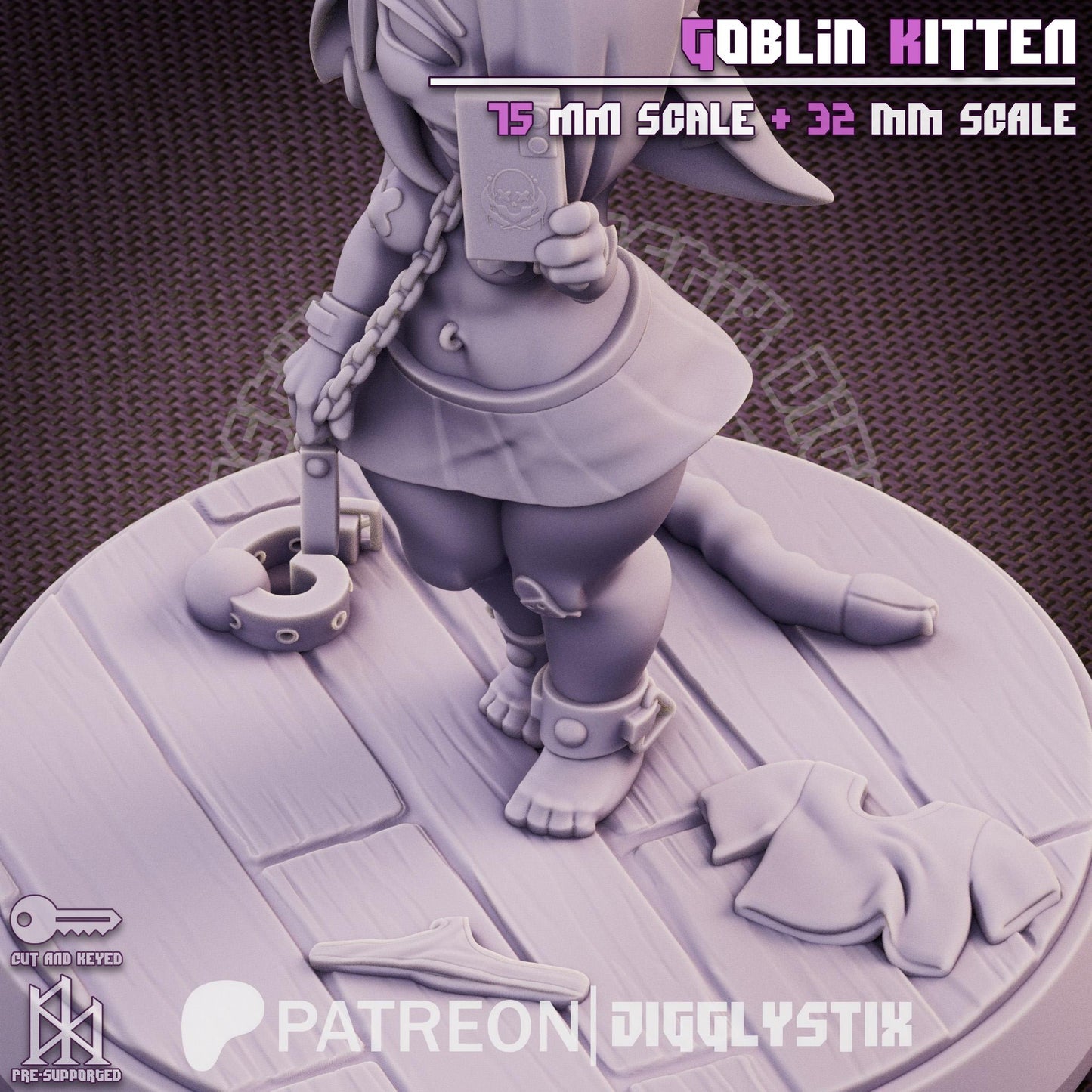 Goblin Kitten Miniature | Jigglystix