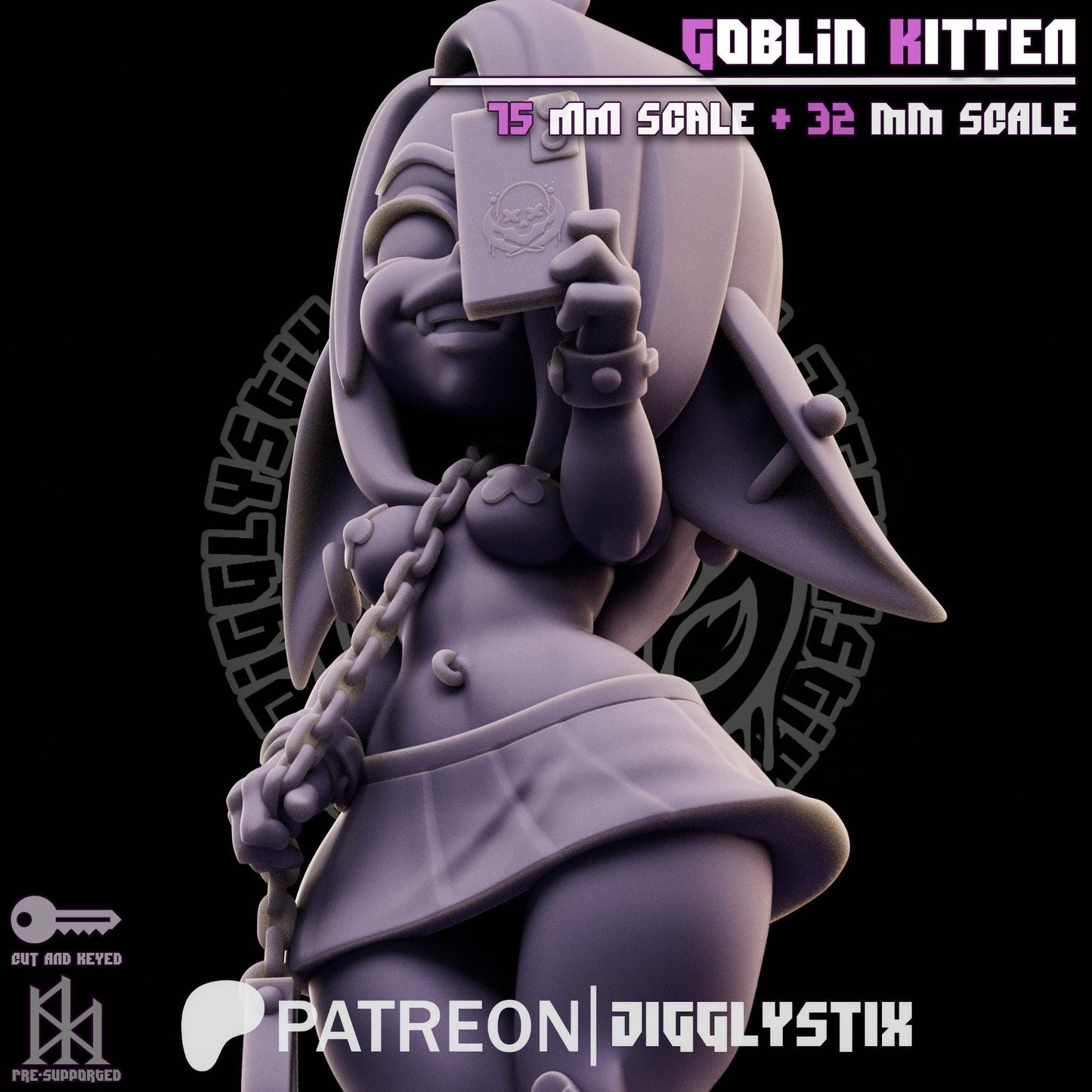 Goblin Kitten Miniature | Jigglystix