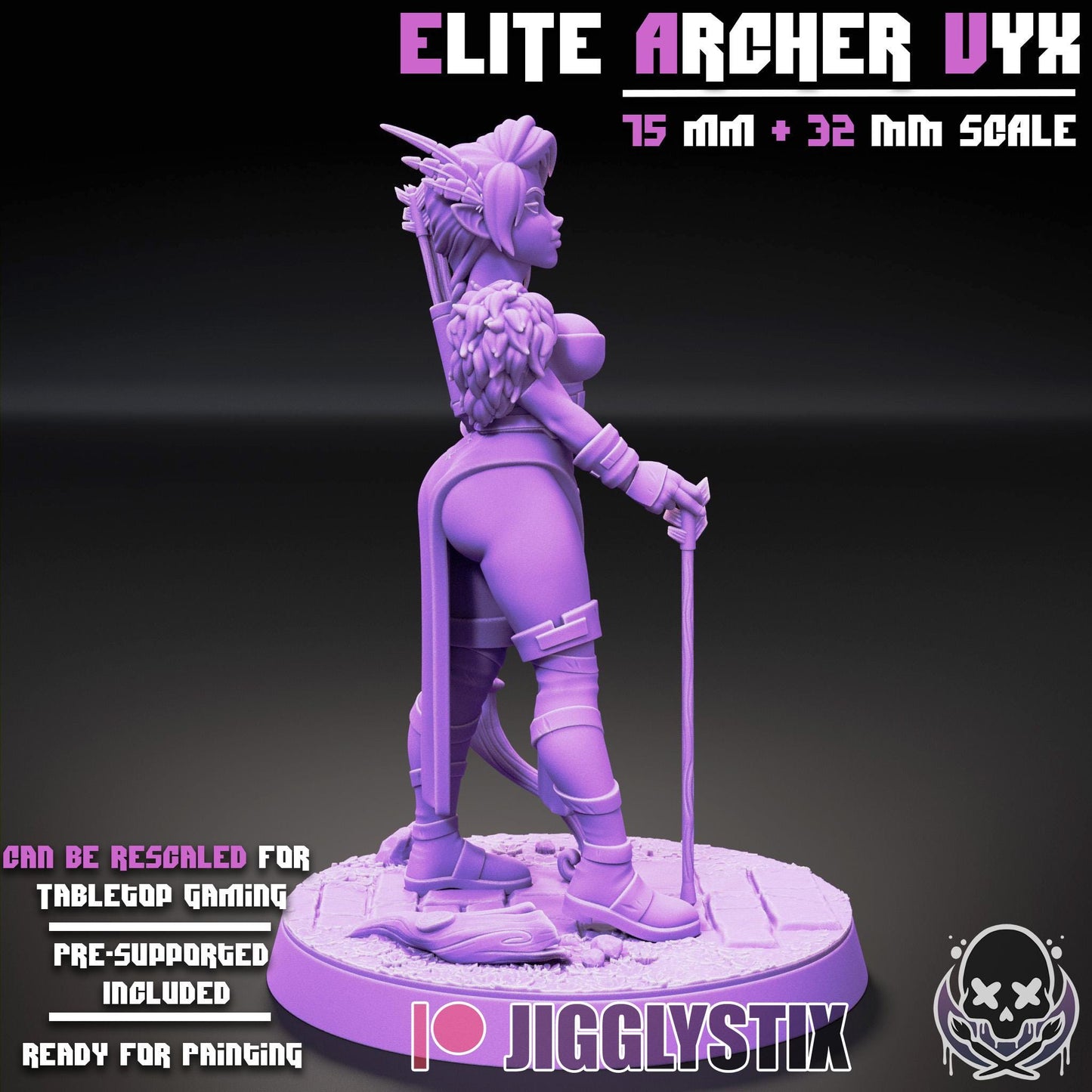 Elite Archer Vyx Miniature | Jigglystix