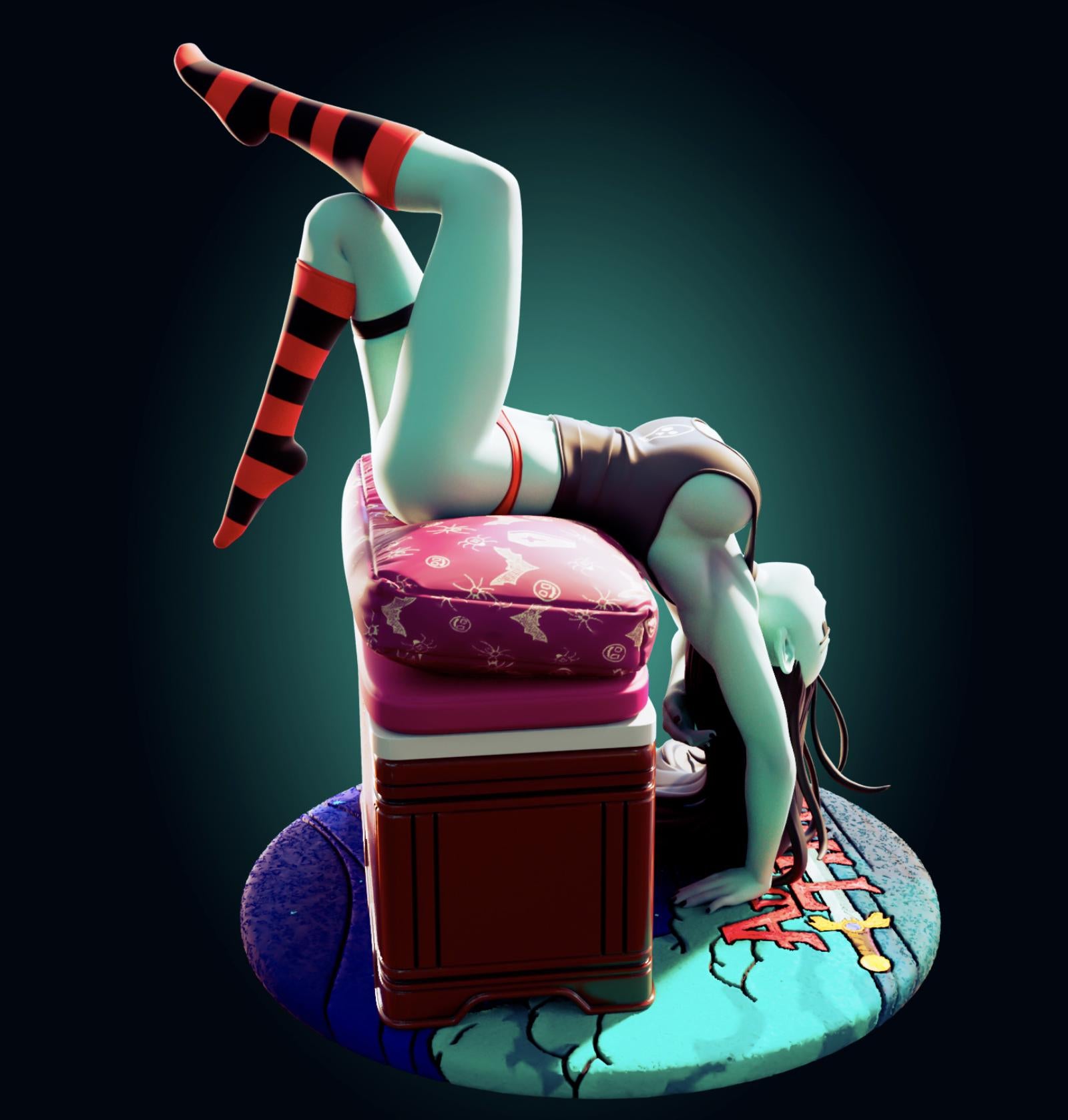 Vampire Girl Model Kit | 3D Resin Printed Figurine | Officer Rhu
