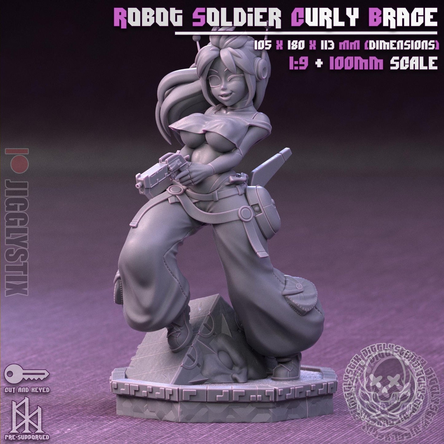 Robot Soldier Curly Brace Model Kit | Jigglystix