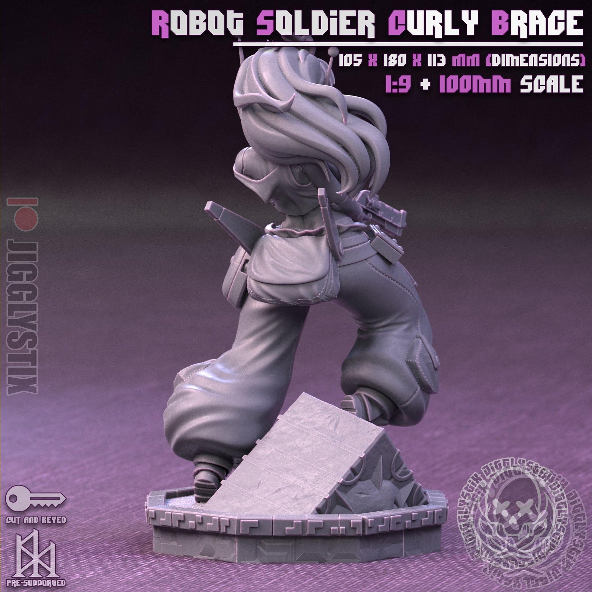 Robot Soldier Curly Brace Model Kit | Jigglystix