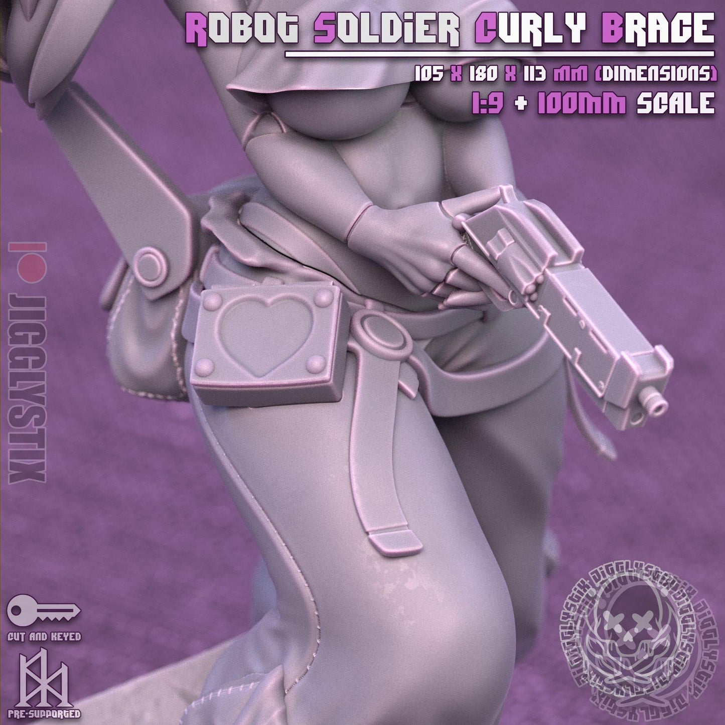 Robot Soldier Curly Brace Model Kit | Jigglystix