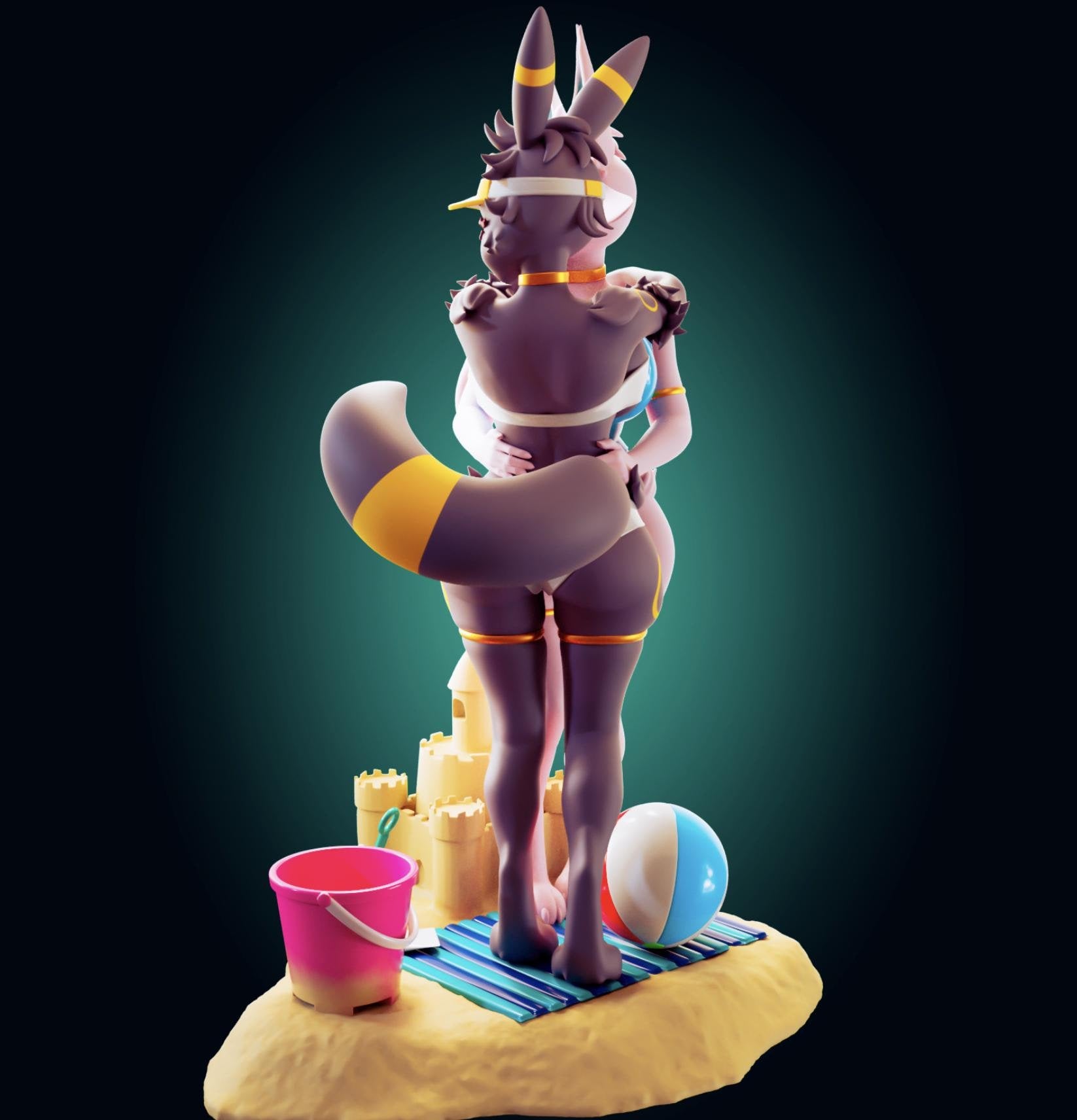 Fox Girls Model Kit | 3D Resin Printed Figurine | Officer Rhu