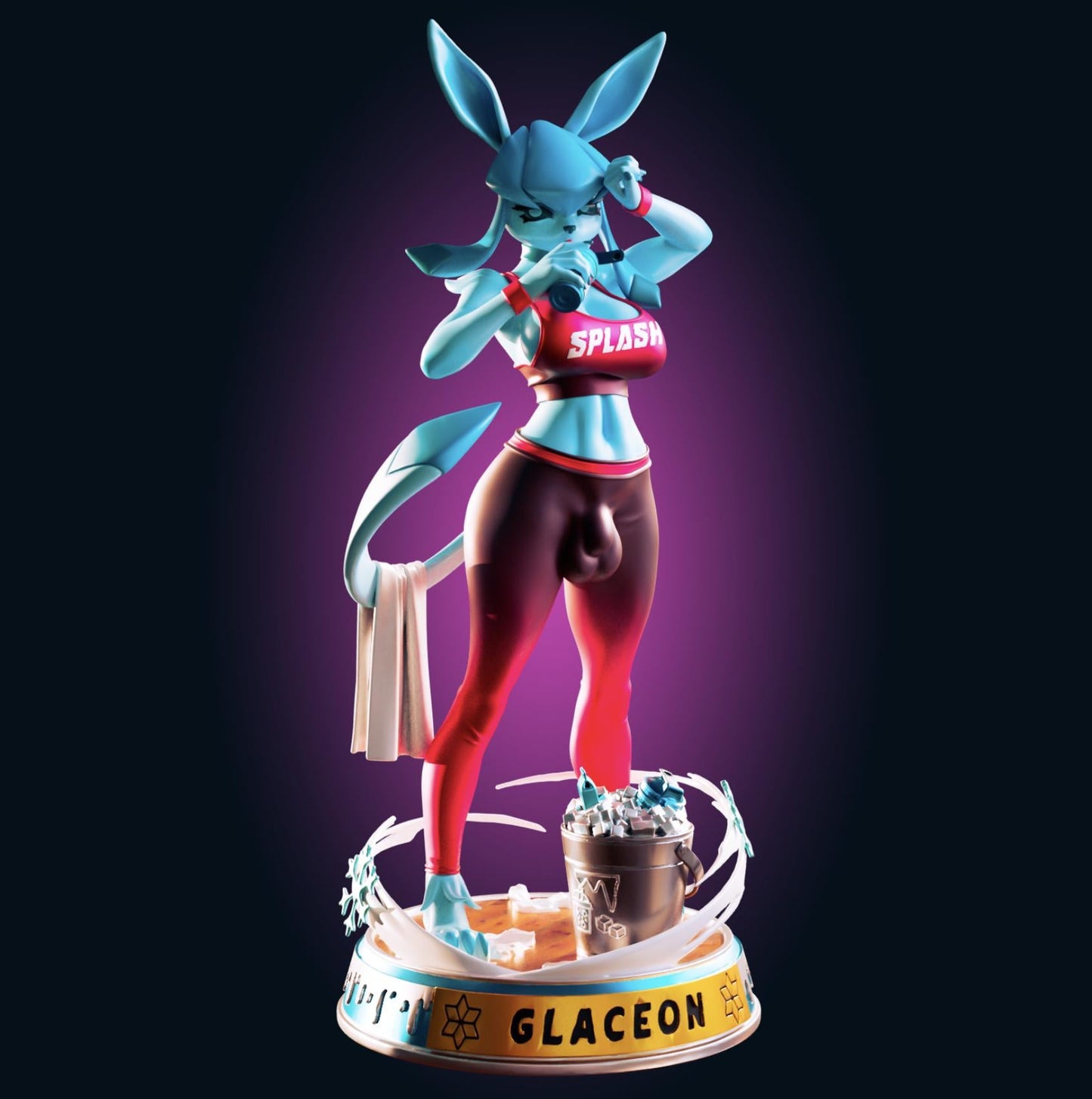 Ice Fox Girl Model Kit | 3D Resin Printed Figurine | Officer Rhu
