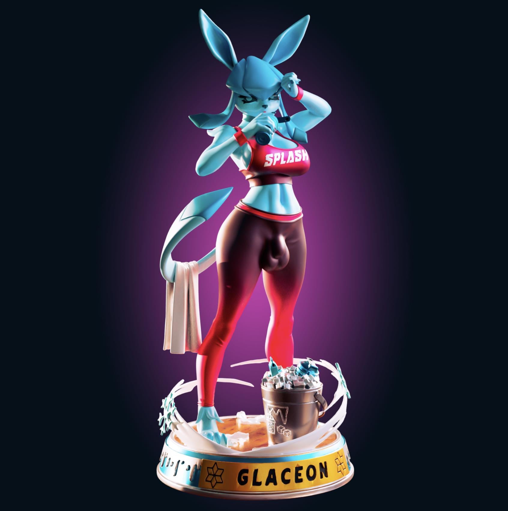 Ice Fox Girl Model Kit | 3D Resin Printed Figurine | Officer Rhu