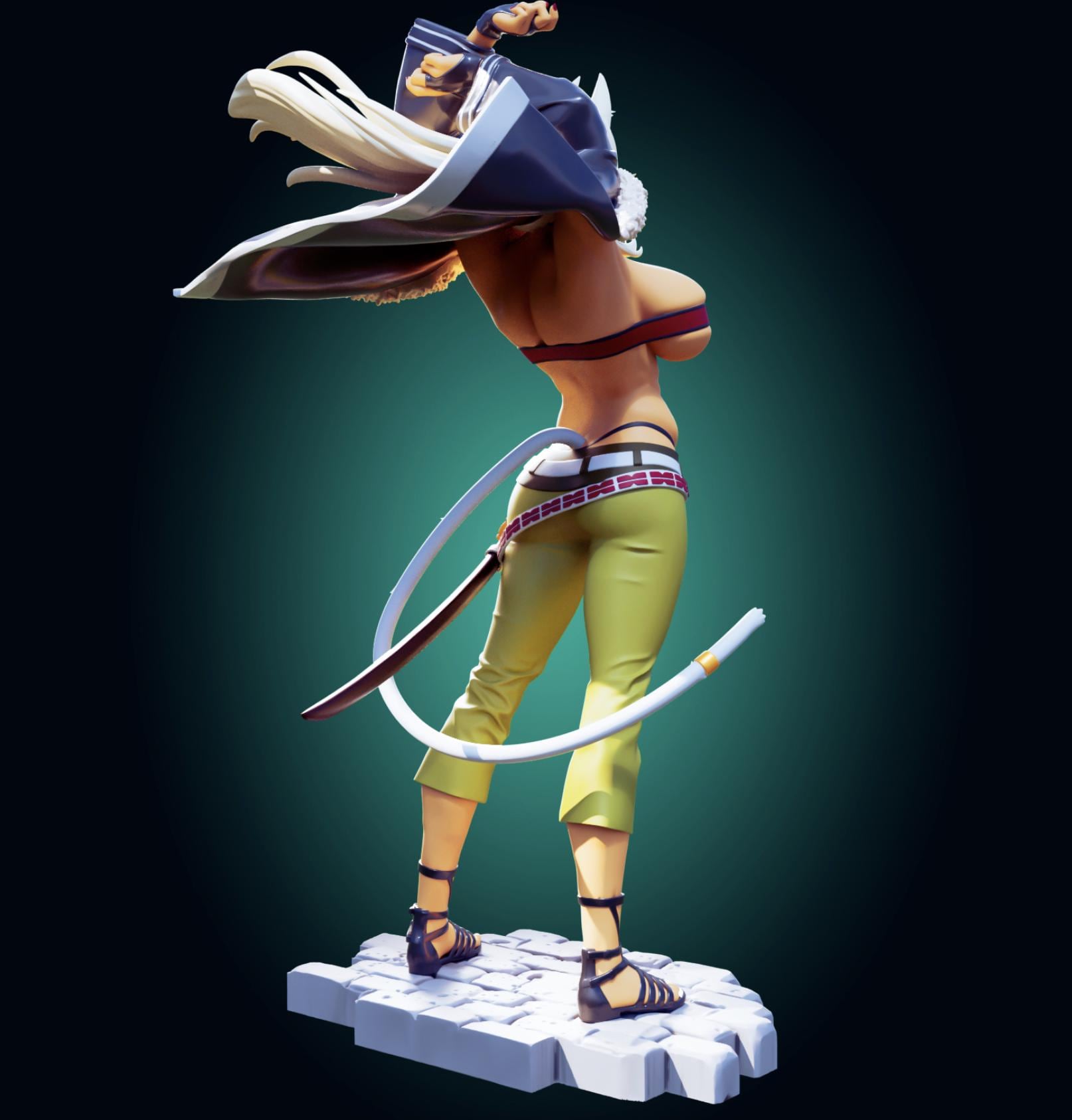 Beast Girl Model Kit | 3D Resin Printed Figurine | Officer Rhu