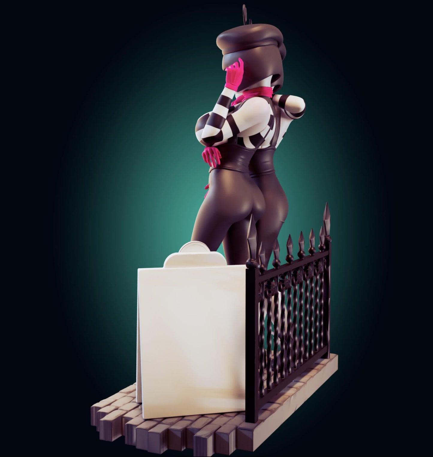 Mime Girls Model Kit | 3D Resin Printed Figurine | Officer Rhu
