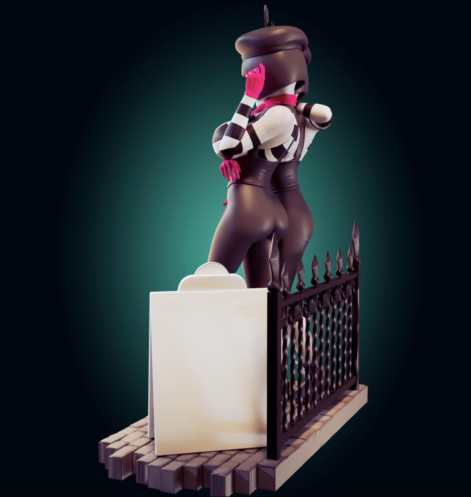 Mime Girls Model Kit | 3D Resin Printed Figurine | Officer Rhu
