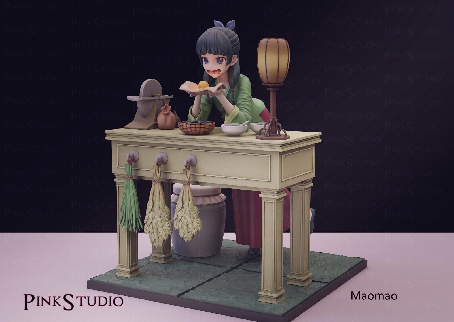 Apothecary Apprentice Model Kit | 3D Resin Printed Figurine | Pink Studio