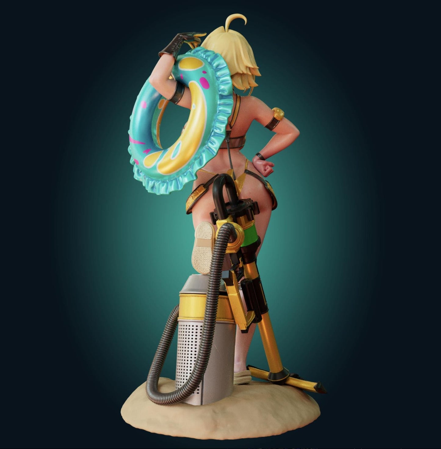 Electric Girl Model Kit | 3D Resin Printed Figurine | Officer Rhu