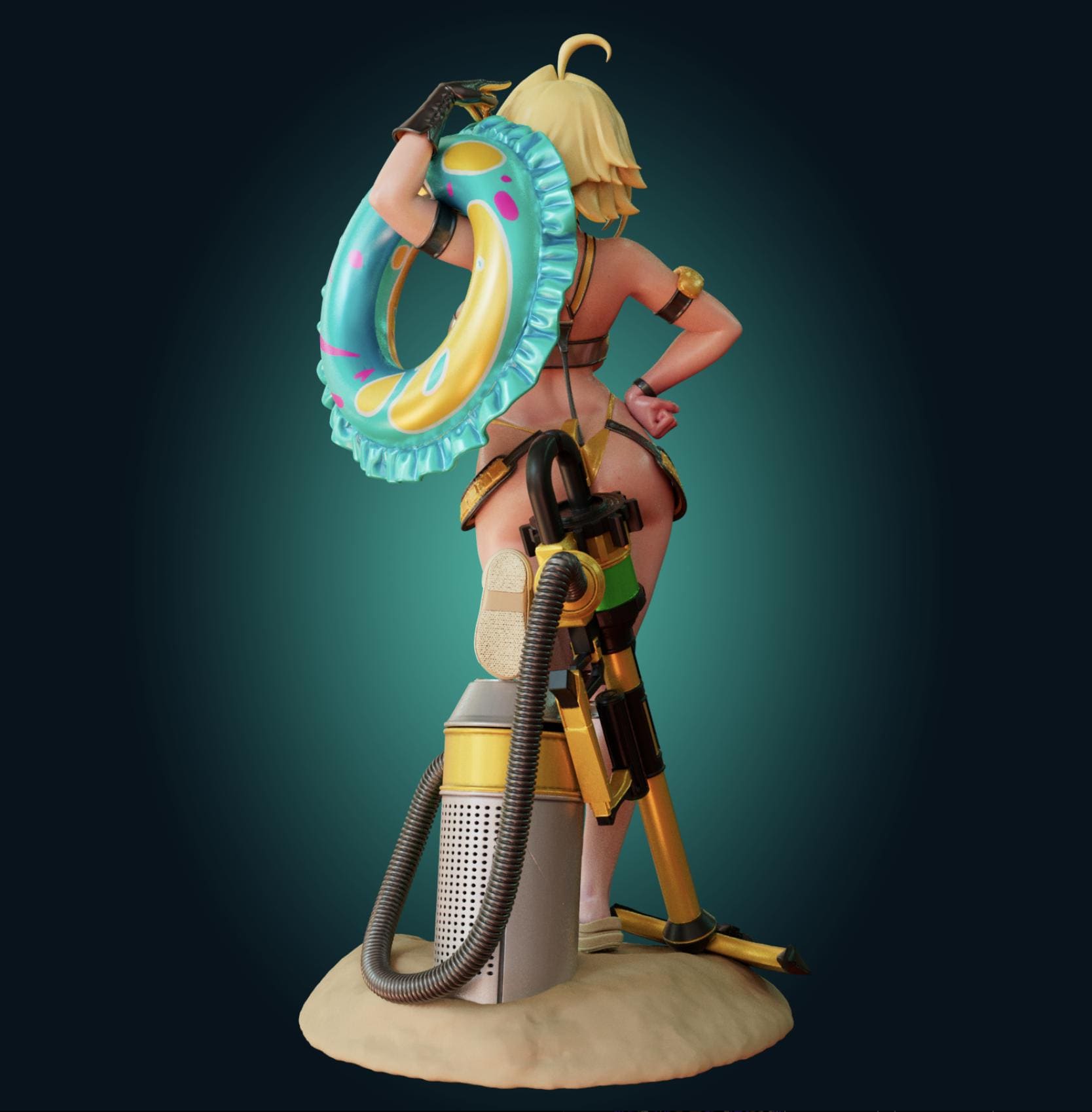 Electric Girl Model Kit | 3D Resin Printed Figurine | Officer Rhu