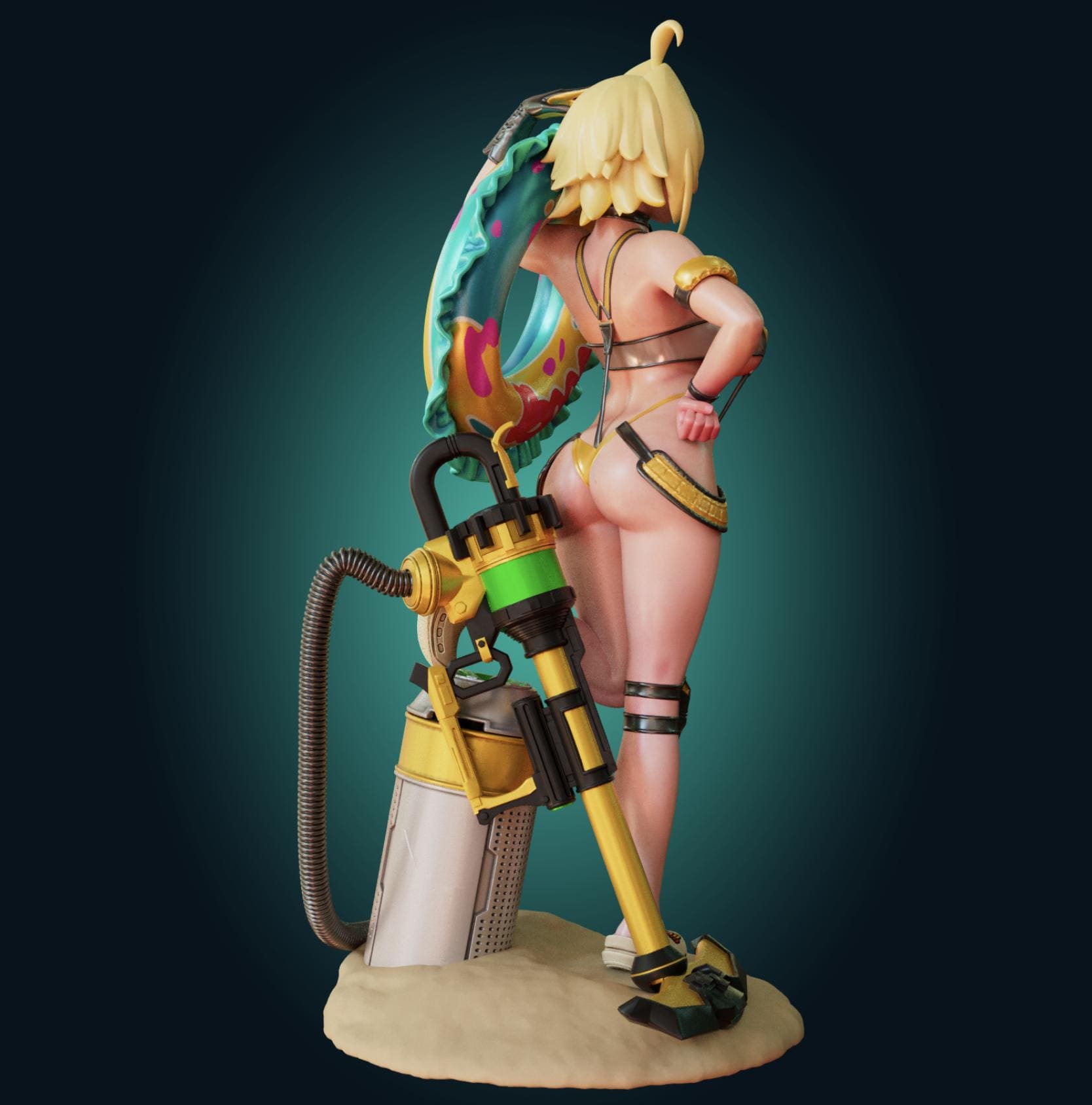 Electric Girl Model Kit | 3D Resin Printed Figurine | Officer Rhu