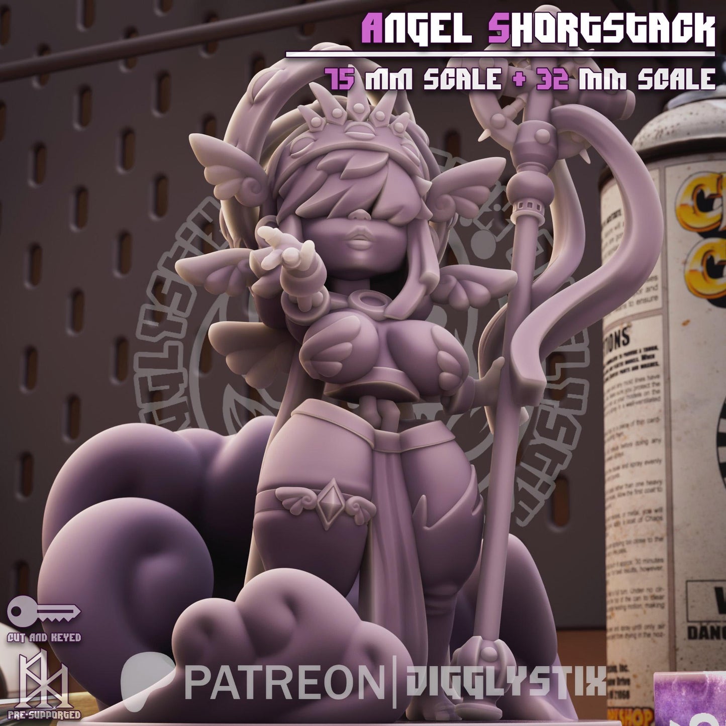 Angel Shortstack Miniature | Jigglystix