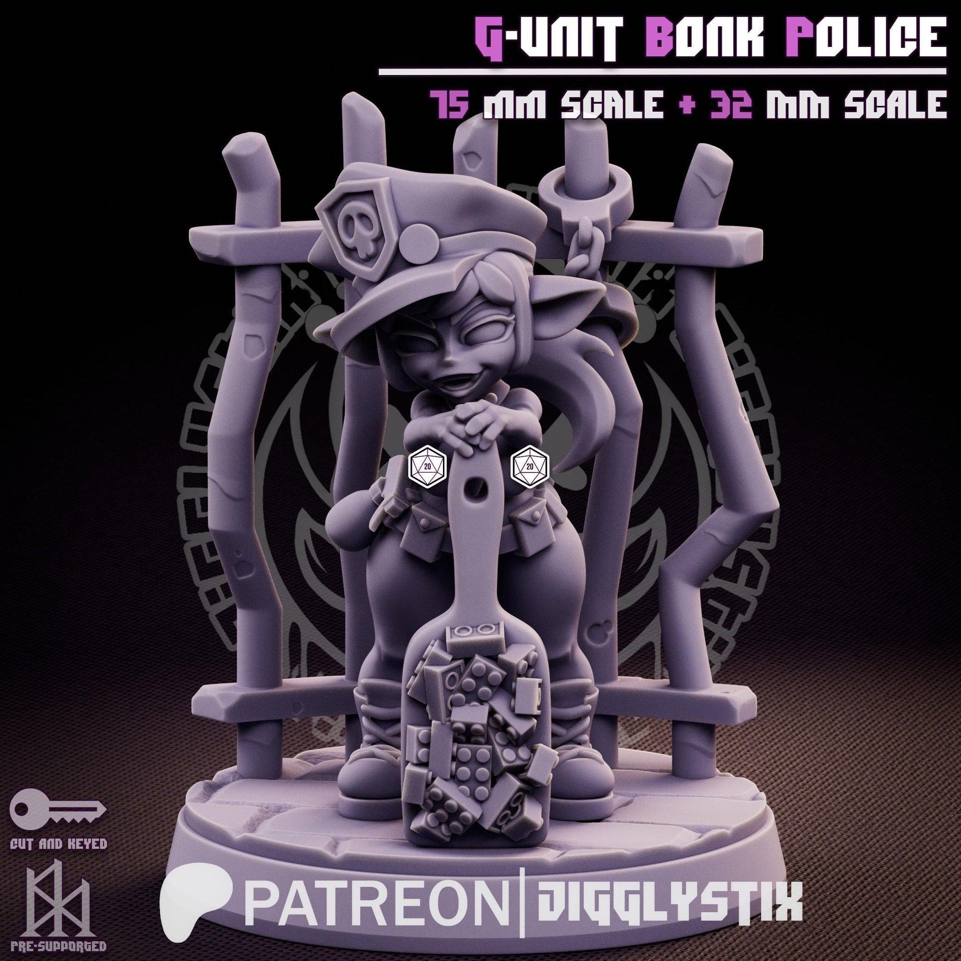 Goblin Cop Miniature | Jigglystix