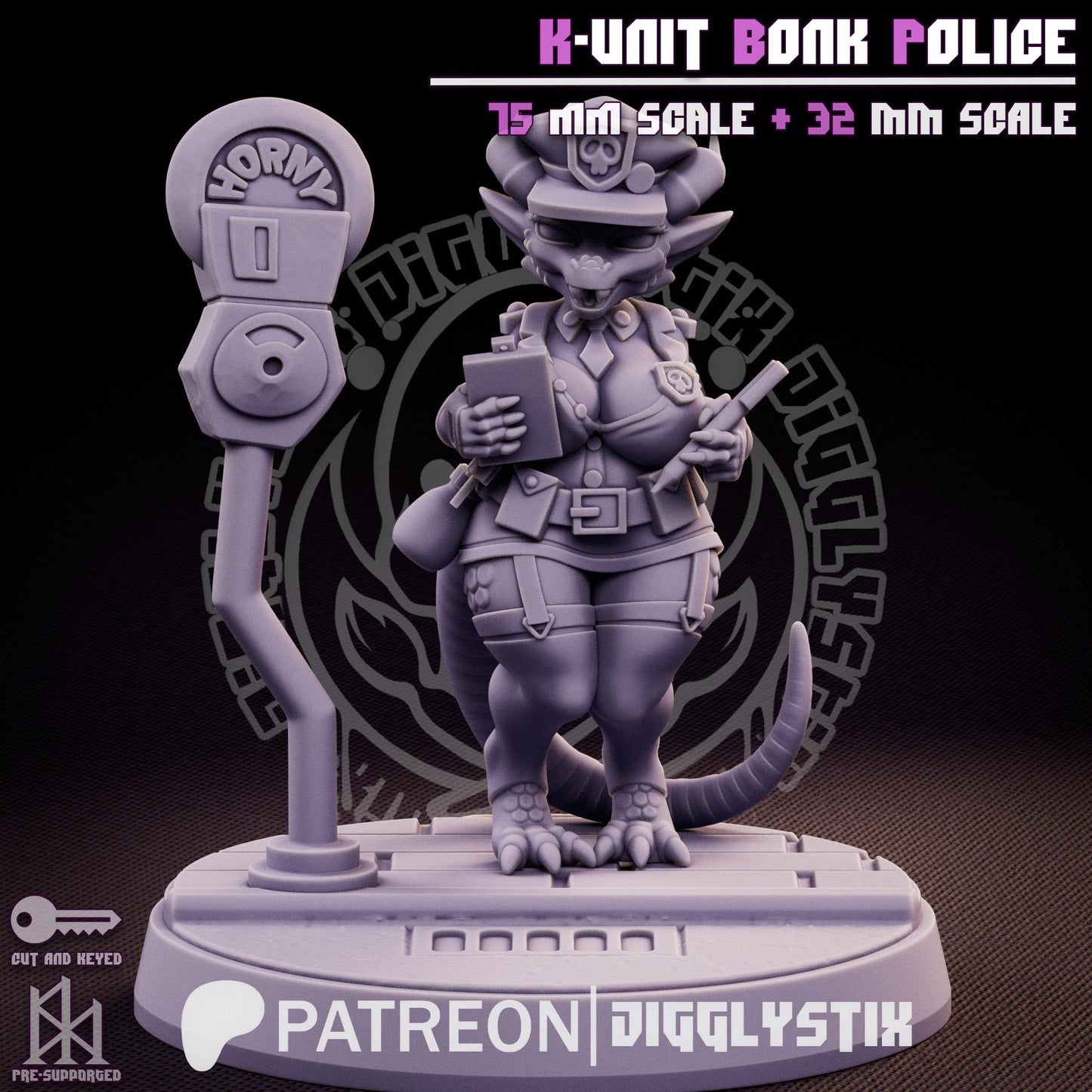 Kobold Cop Miniature | Jigglystix
