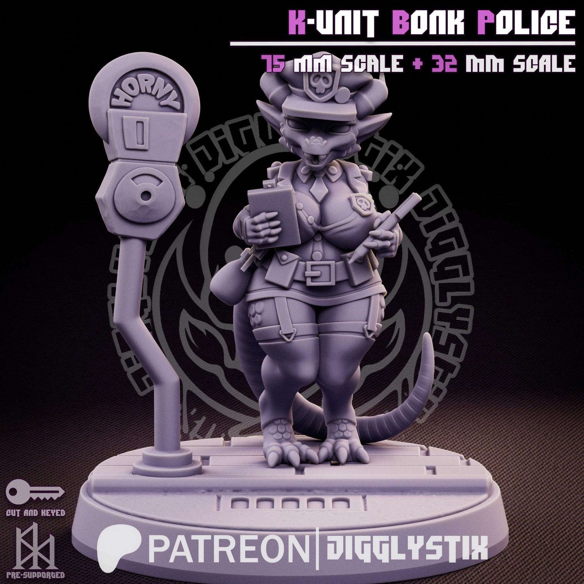 Kobold Cop Miniature | Jigglystix