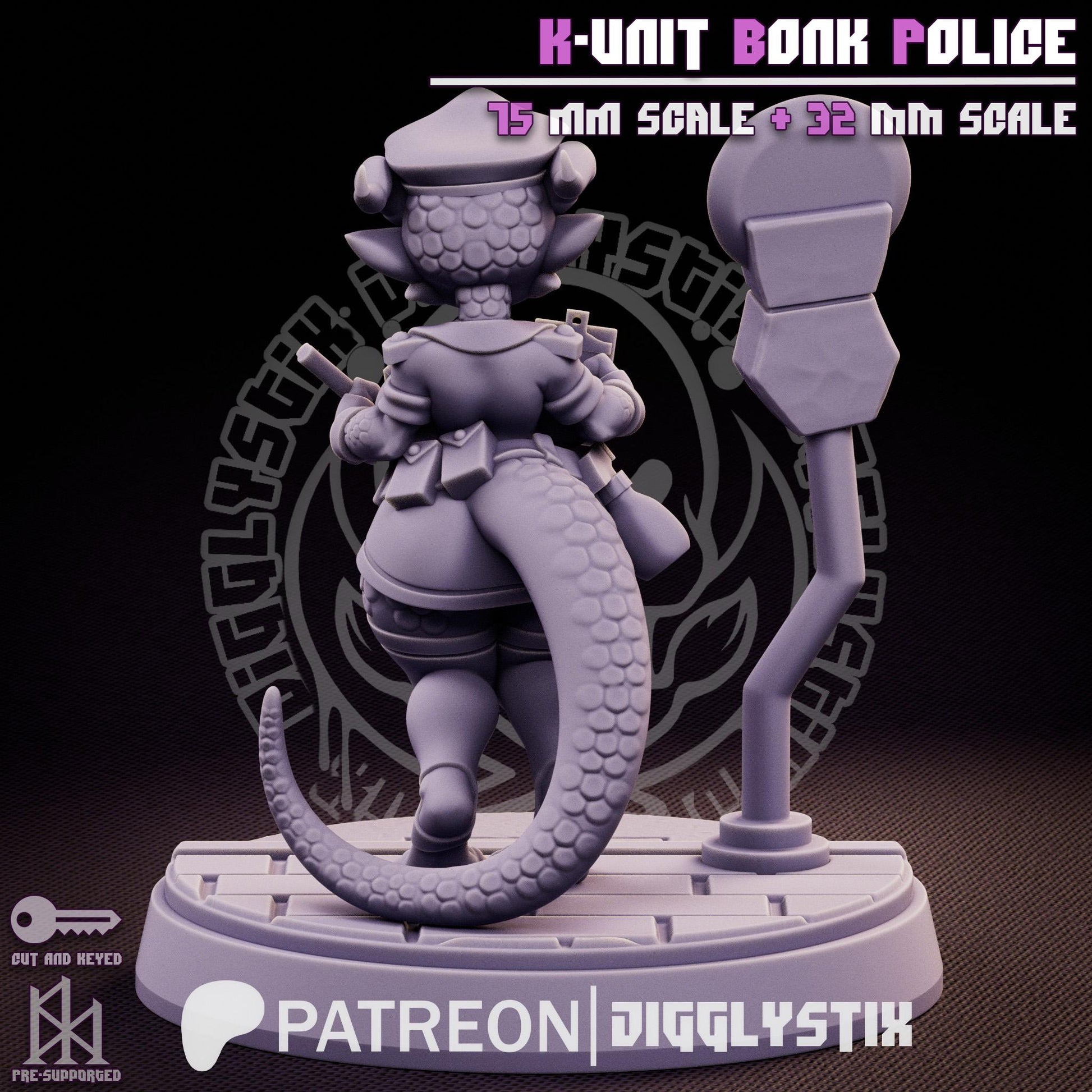 Kobold Cop Miniature | Jigglystix