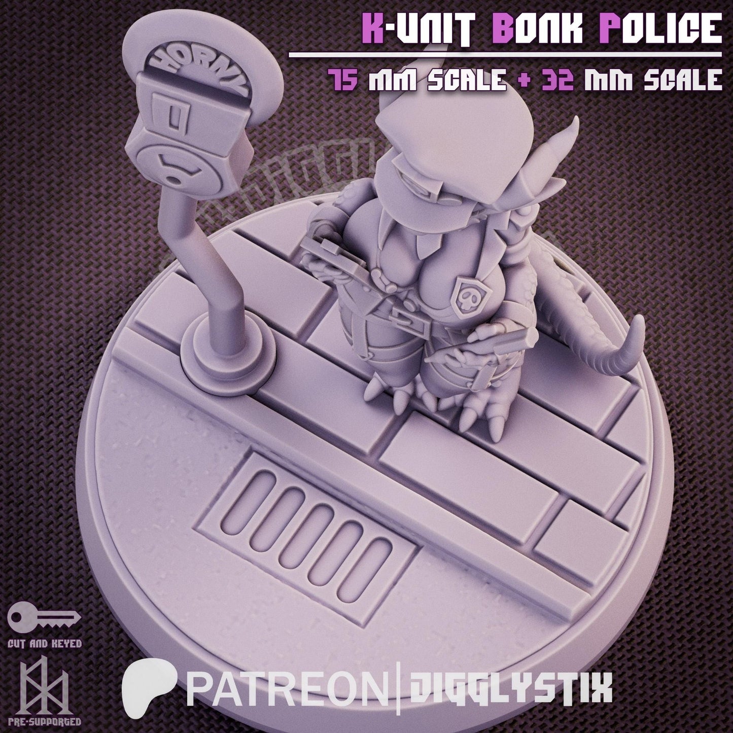 Kobold Cop Miniature | Jigglystix