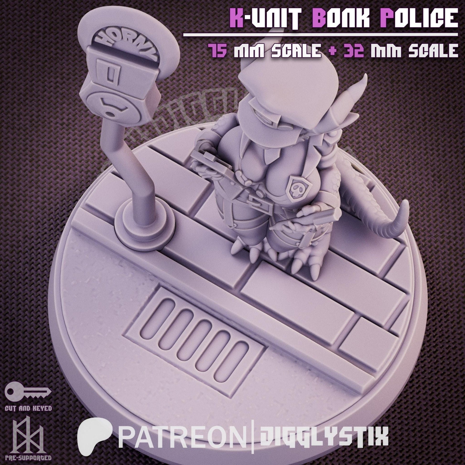 Kobold Cop Miniature | Jigglystix
