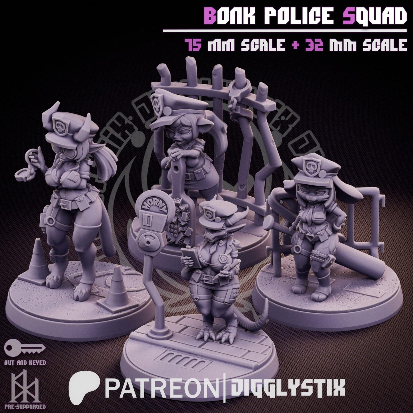 Bonk Police Miniature Bundle | Jigglystix