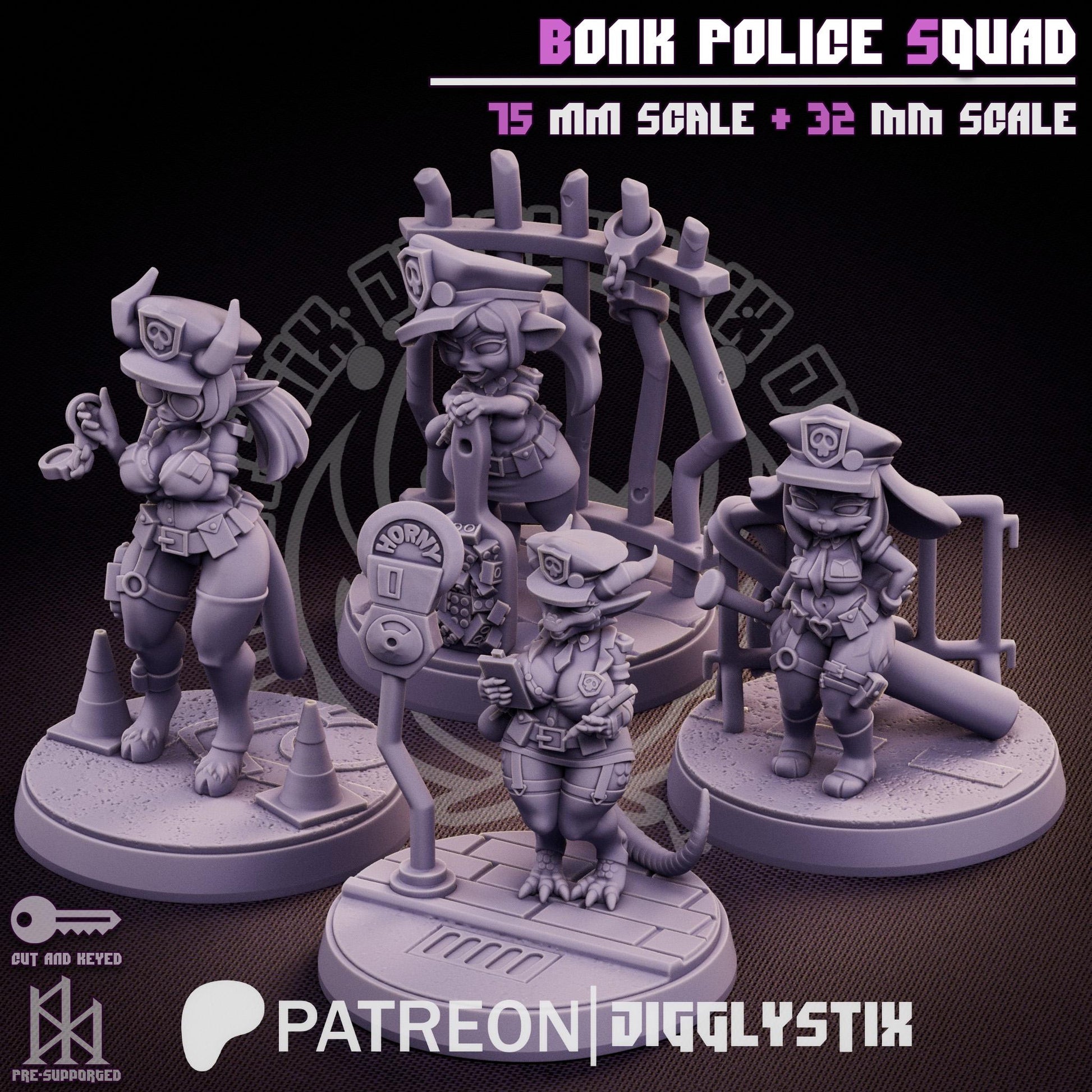 Bonk Police Miniature Bundle | Jigglystix