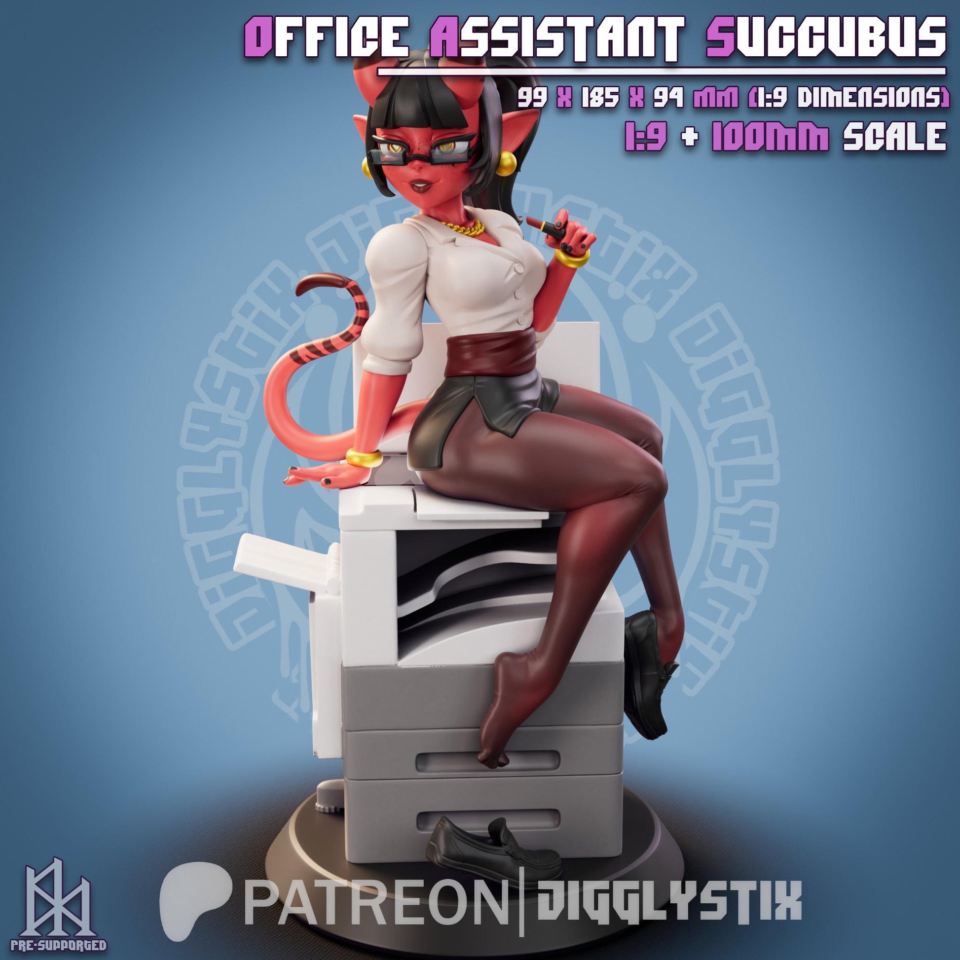 Office Assistant Succubus Model Kit | Jigglystix