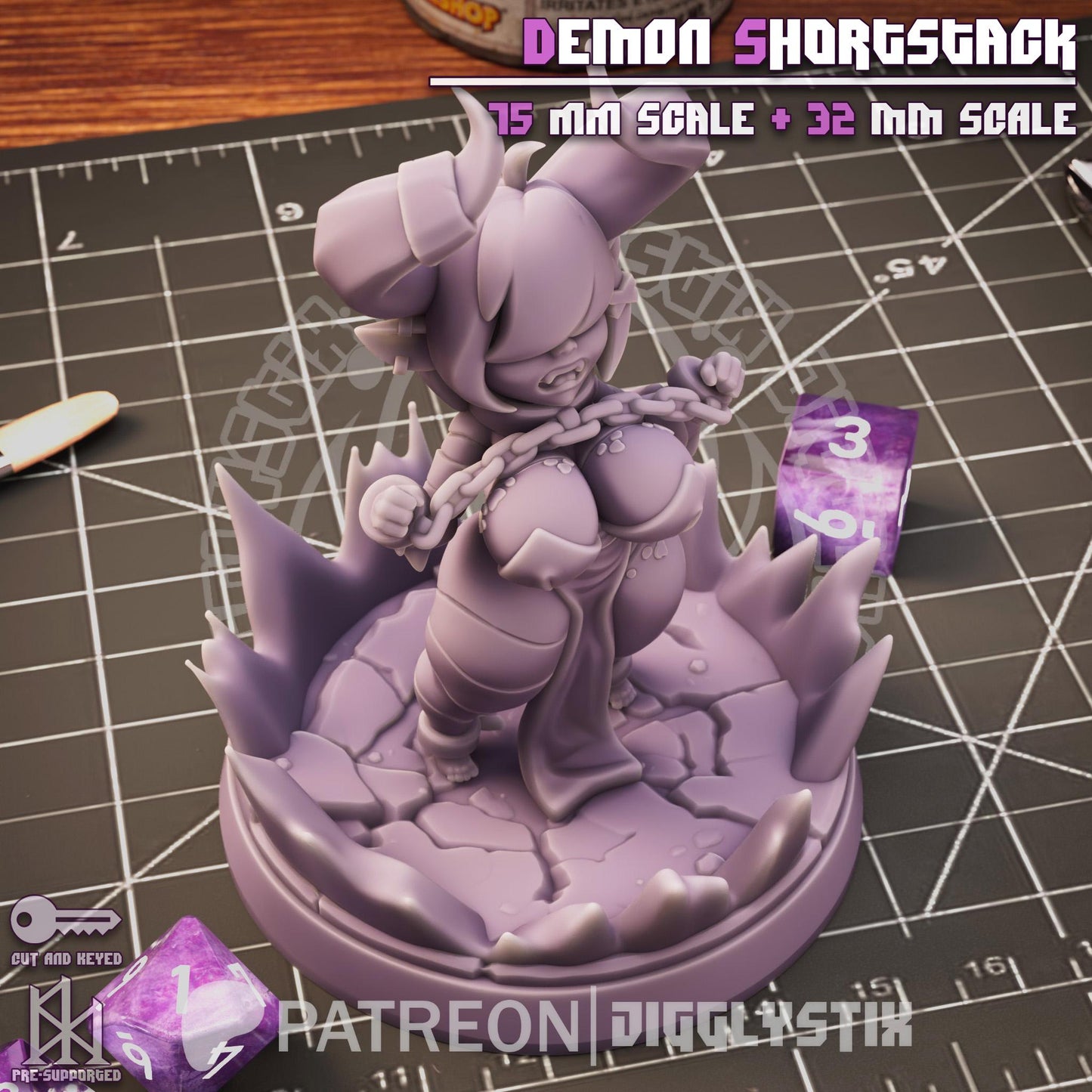 Demon Shortstack Miniature | Jigglystix