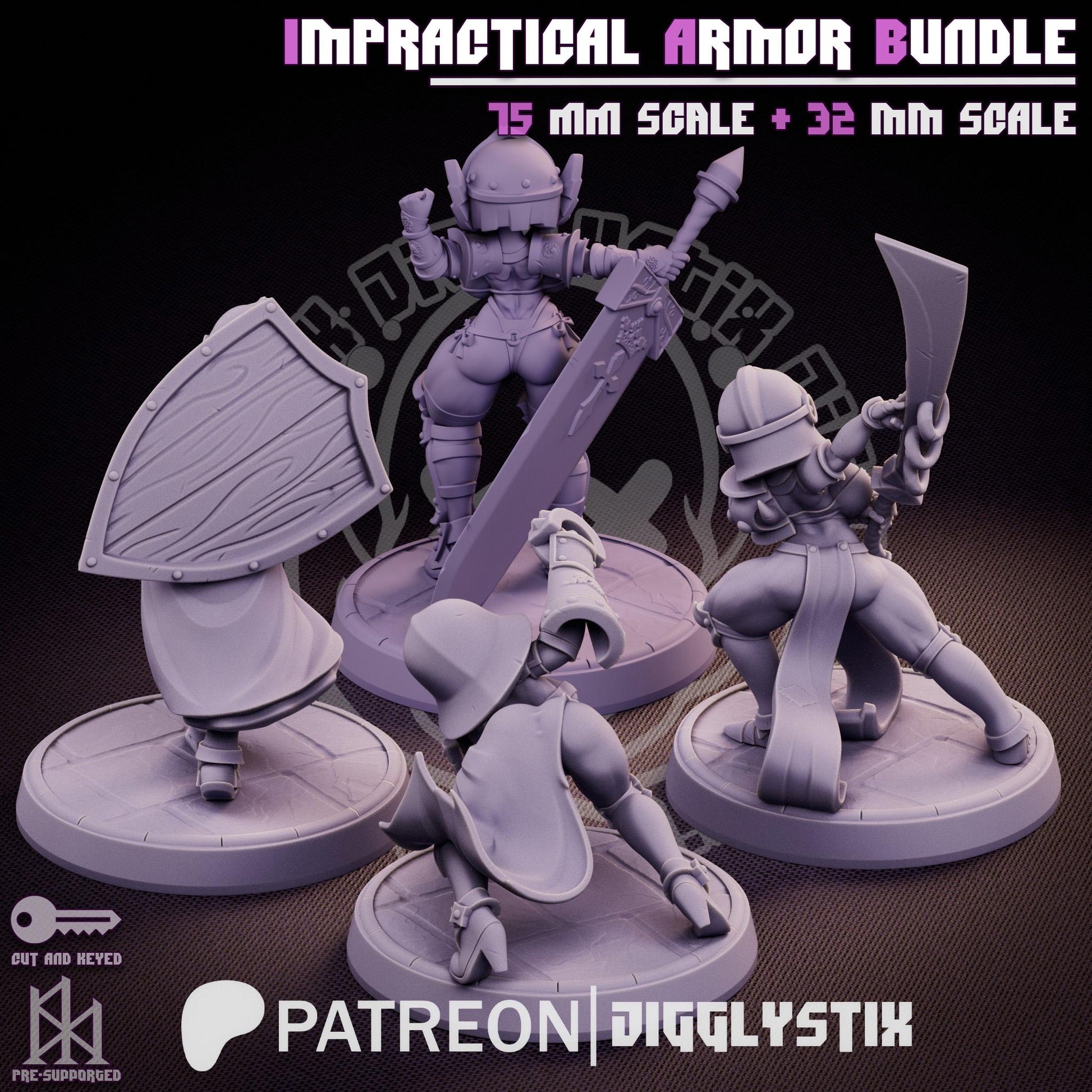 Impractical Armor Miniature Bundle | Jigglystix