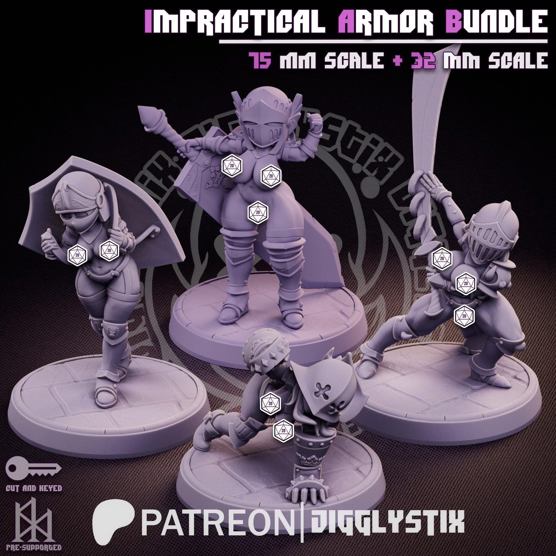 Impractical Armor Miniature Bundle | Jigglystix